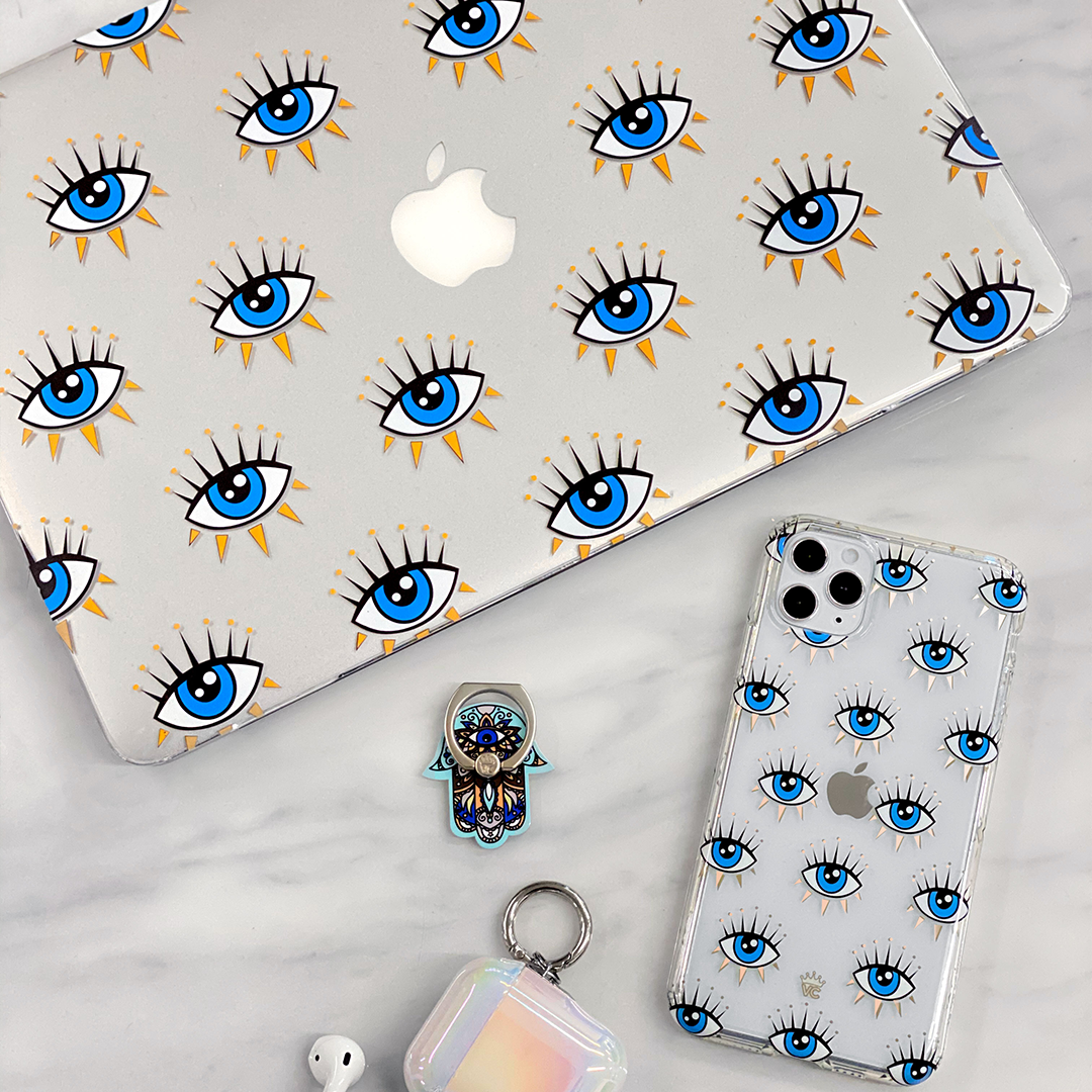 Evil Eye Protection MacBook Case - Stylish & Durable Laptop Cover for MacBook Air/Pro 13 15 inch - Perfect for Travel, Work & School Accessories