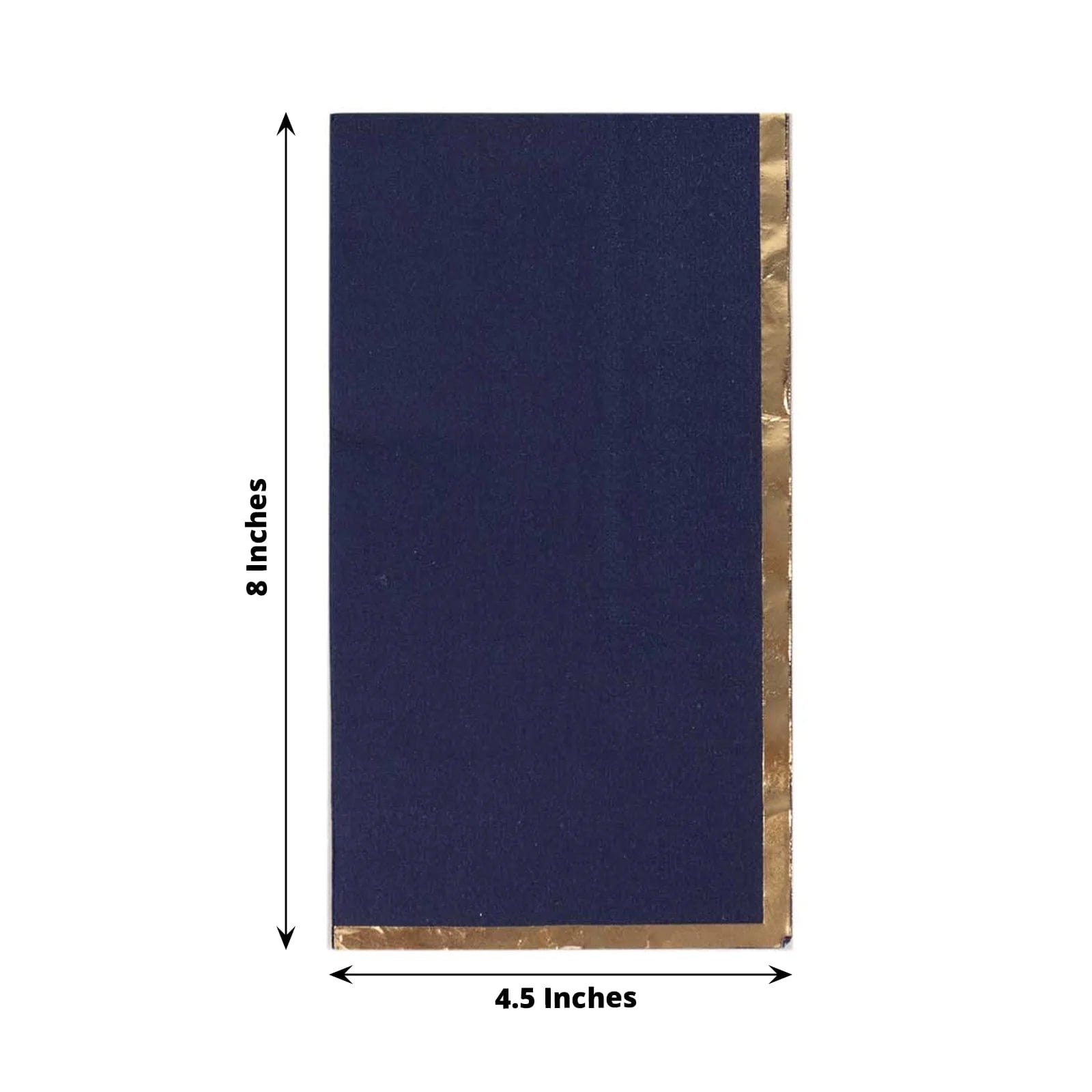 50 Premium Soft 2-Ply Dinner Napkins with Elegant Gold Foil Edge - Perfect for Weddings, Parties & Fine Dining Table Settings