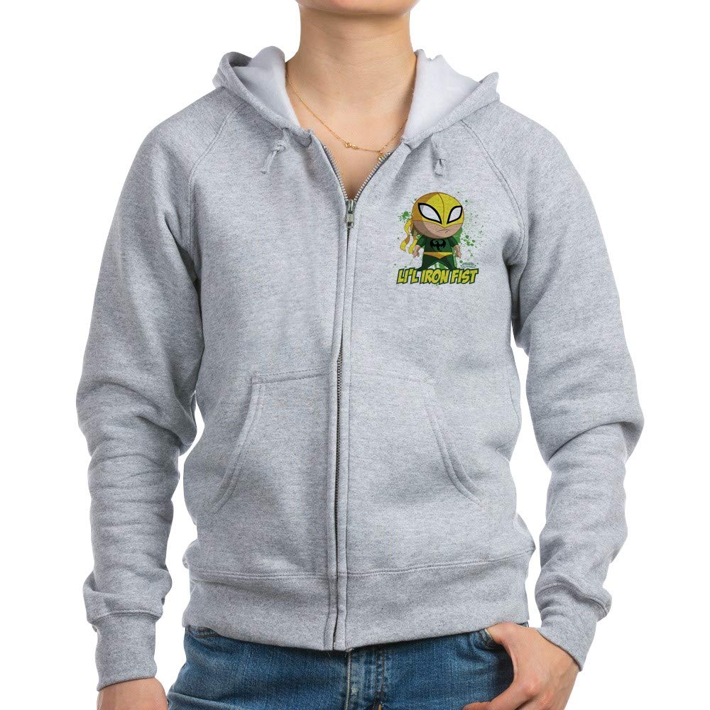 Marvel Lil Iron Fant Women's Zip Hoodie Sweatshirt - Soft Fleece Pullover with Front Pocket for Casual Wear, Gym & Outdoor Activities