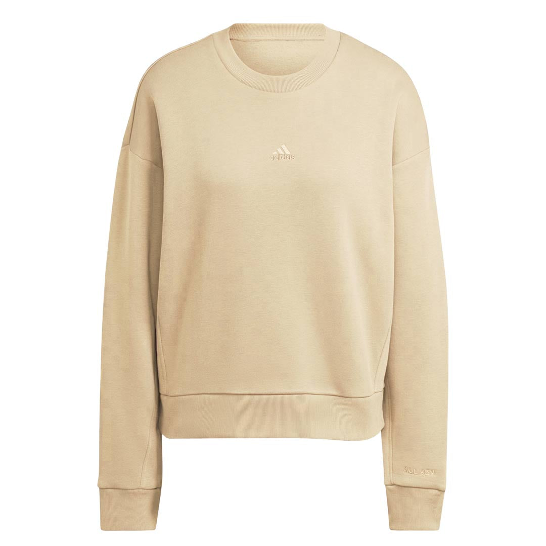 Adidas Women's All SZN Fleece Sweatshirt - Soft & Cozy Pullover Hoodie for Casual Wear, Workouts & Lounge (IC6452) | Perfect for Fall & Winter Fashion, Gym, Running & Everyday Comfort