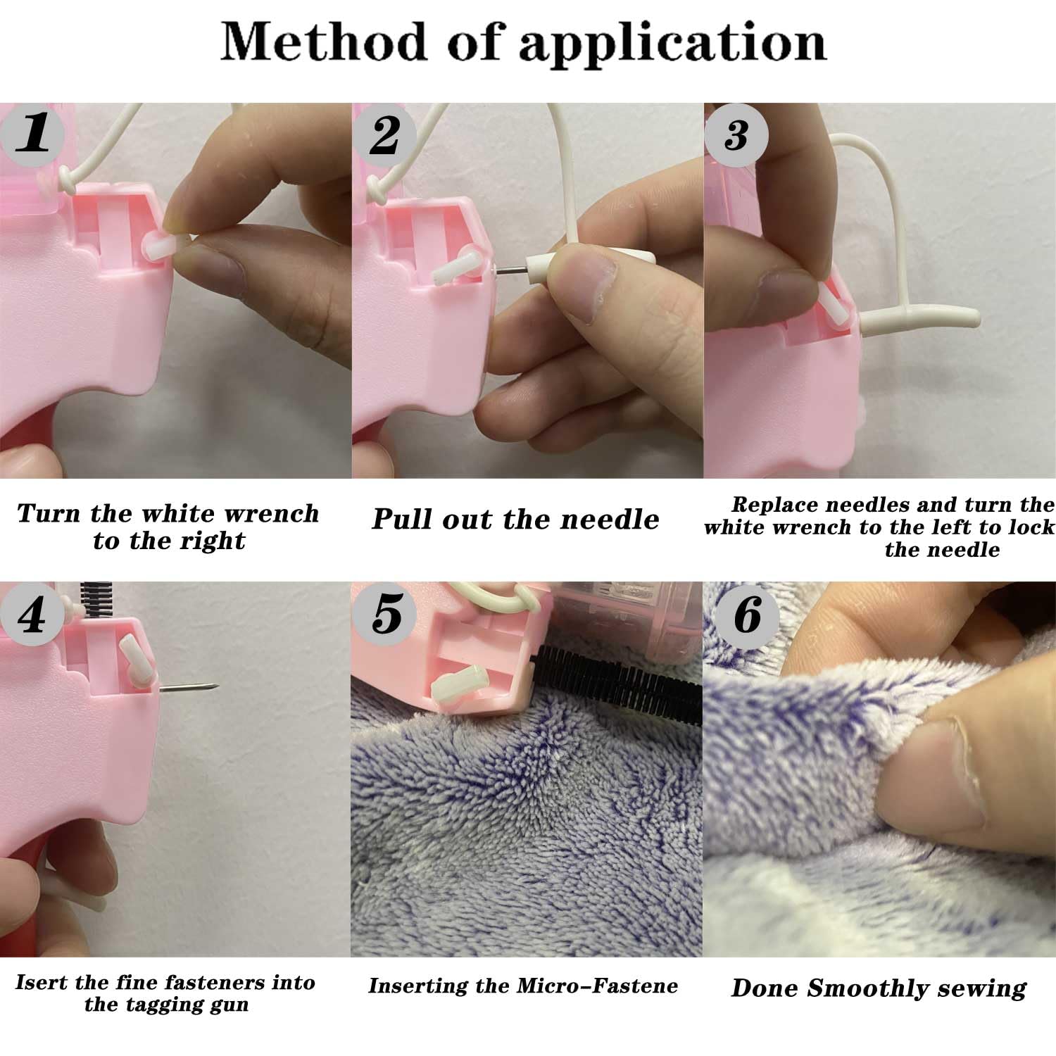 Mini Stitch Gun for Clothes - Quick Stitch Sewing Tool with 5 Needles & 2000 Fasteners (1000 Black + 1000 White) - Portable Fabric Repair Kit for Jeans, Shirts, Pants - Includes Storage Case - Perfect for Emergency Clothing Repairs at Home or Travel