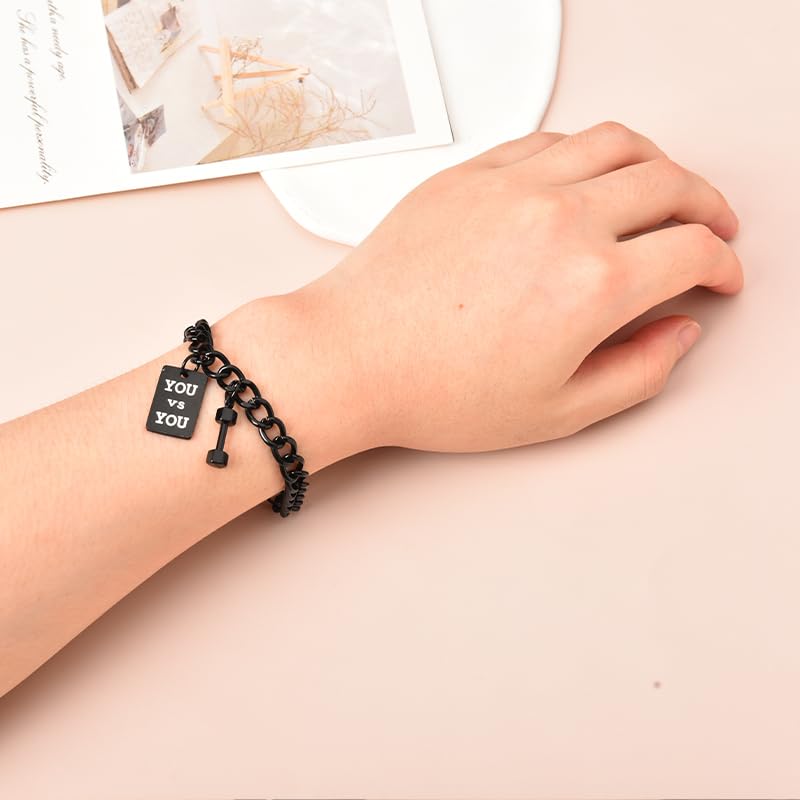 Motivational Bracelet for Men - Inspirational Gifts for Husband, Son, Boyfriend - Encouragement Jewelry for Birthday, Christmas, Anniversary - Perfect for Daily Wear & Special Occasions