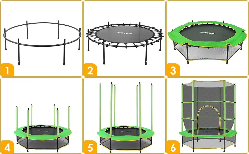 Best 140cm Mini Trampoline for Kids with Safety Net - Indoor & Outdoor Toddler Trampoline with Built-in Zipper | Perfect for Backyard Play, Exercise & Birthday Gifts