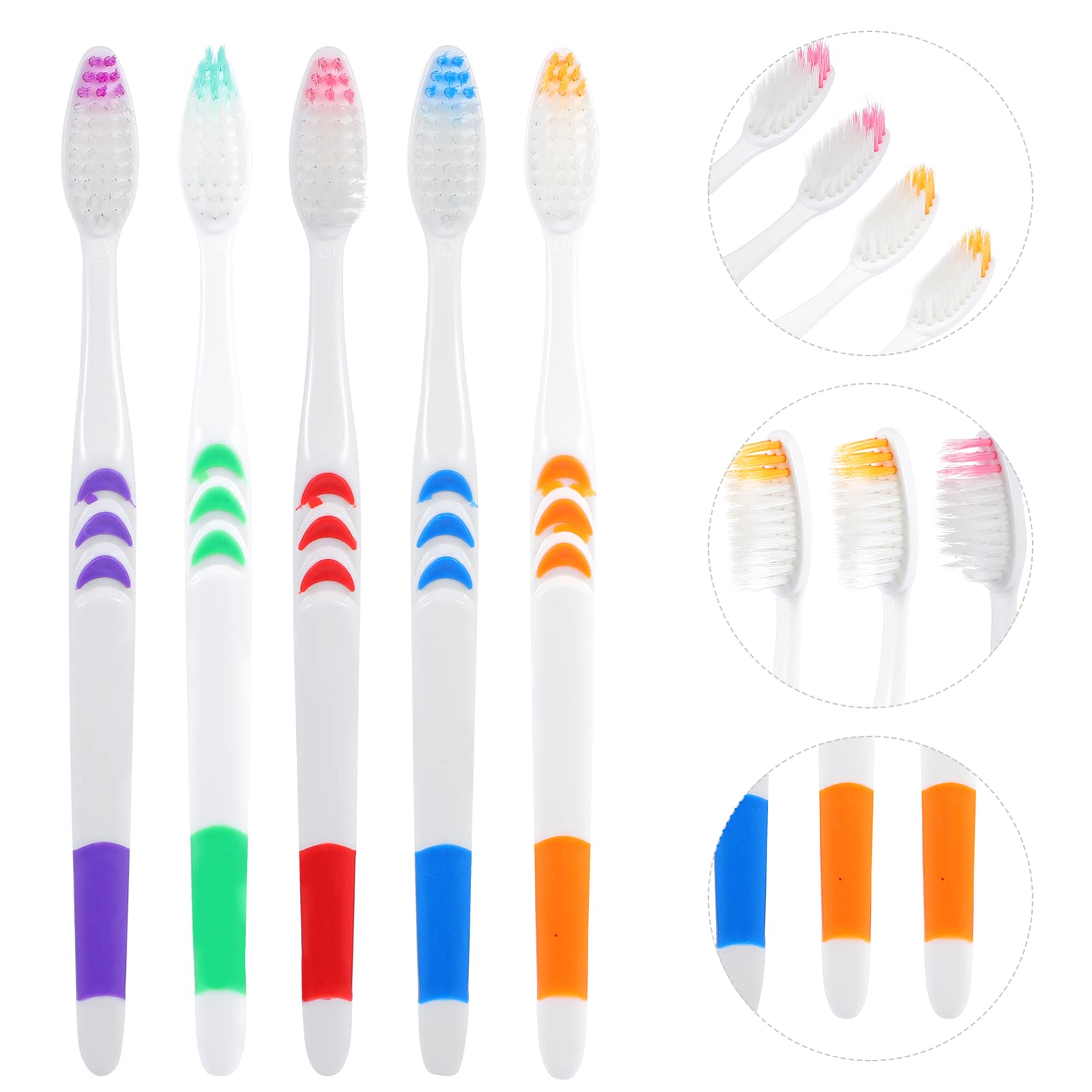 30 Pack Disposable Toothbrushes - Soft Bristles for Sensitive Teeth, Eco-Friendly Travel Toothbrush Set for Oral Care | Perfect for Camping, Hotels, and On-the-Go Hygiene