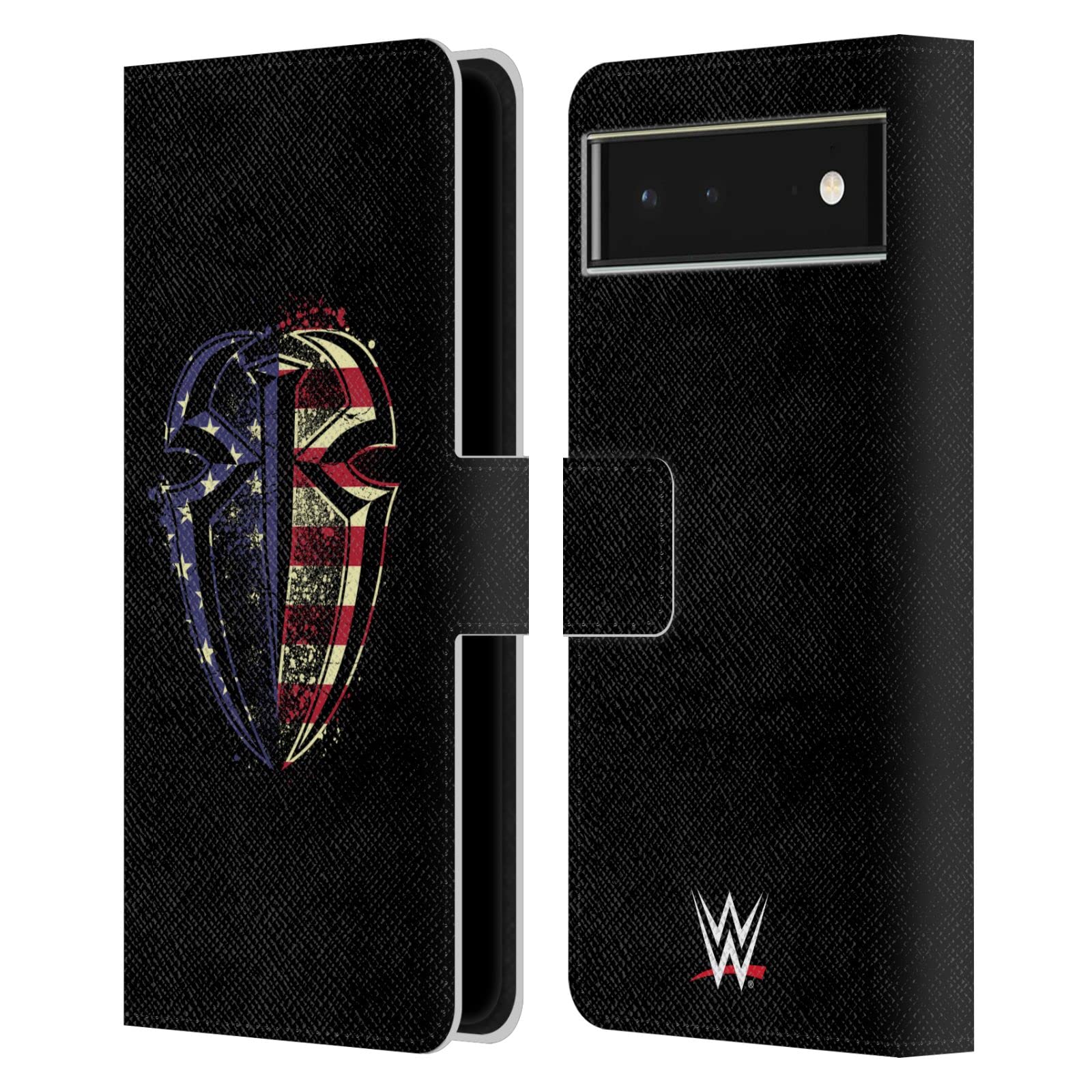 WWE Roman Reigns Leather Wallet Case for Google Pixel 6 - American Pride Design for Fans
