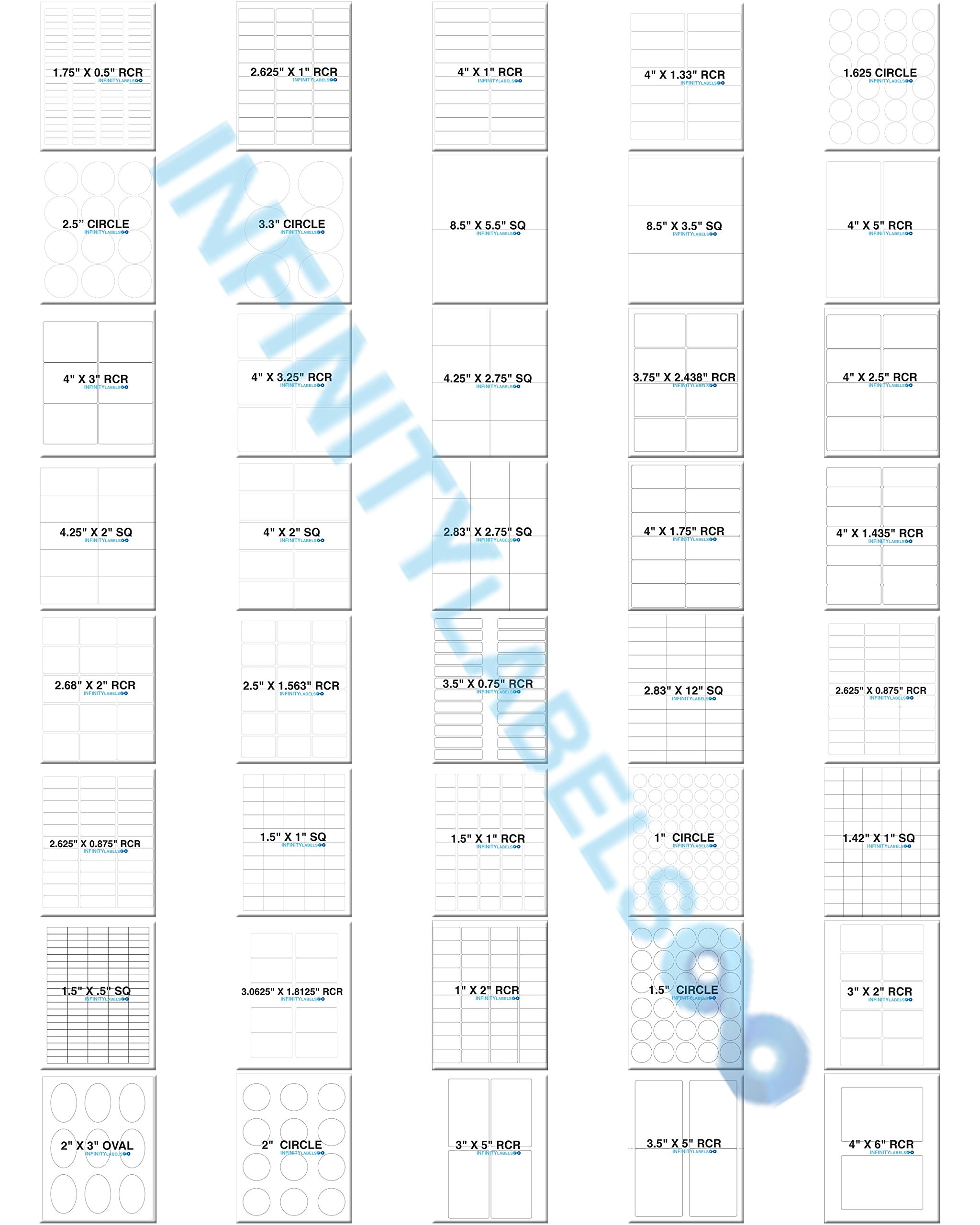 100 Fluorescent Orange Laser Label Sheets - 2 Inch Circle Stickers, 12 Labels Per Sheet - Perfect for Mailing, Organizing & Crafting Projects
