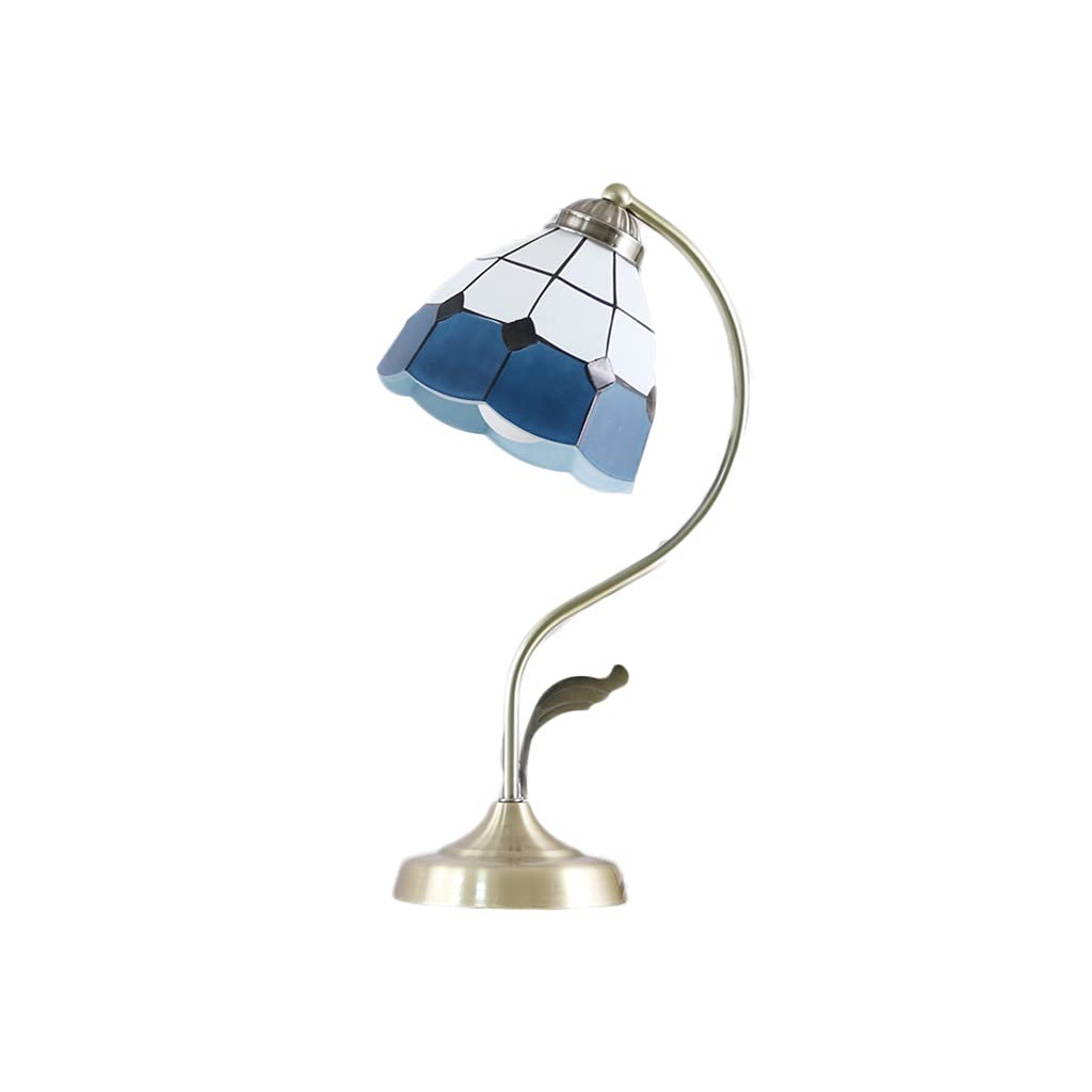 Vintage Wrought Iron Glass Desk Lamp - Retro Warm Light for Home Office, Bedroom, Study & Nightstand - Modern Adjustable Desk Lighting for Work & Reading (Color: A) | Perfect for Cozy Workspaces & Relaxing Evenings