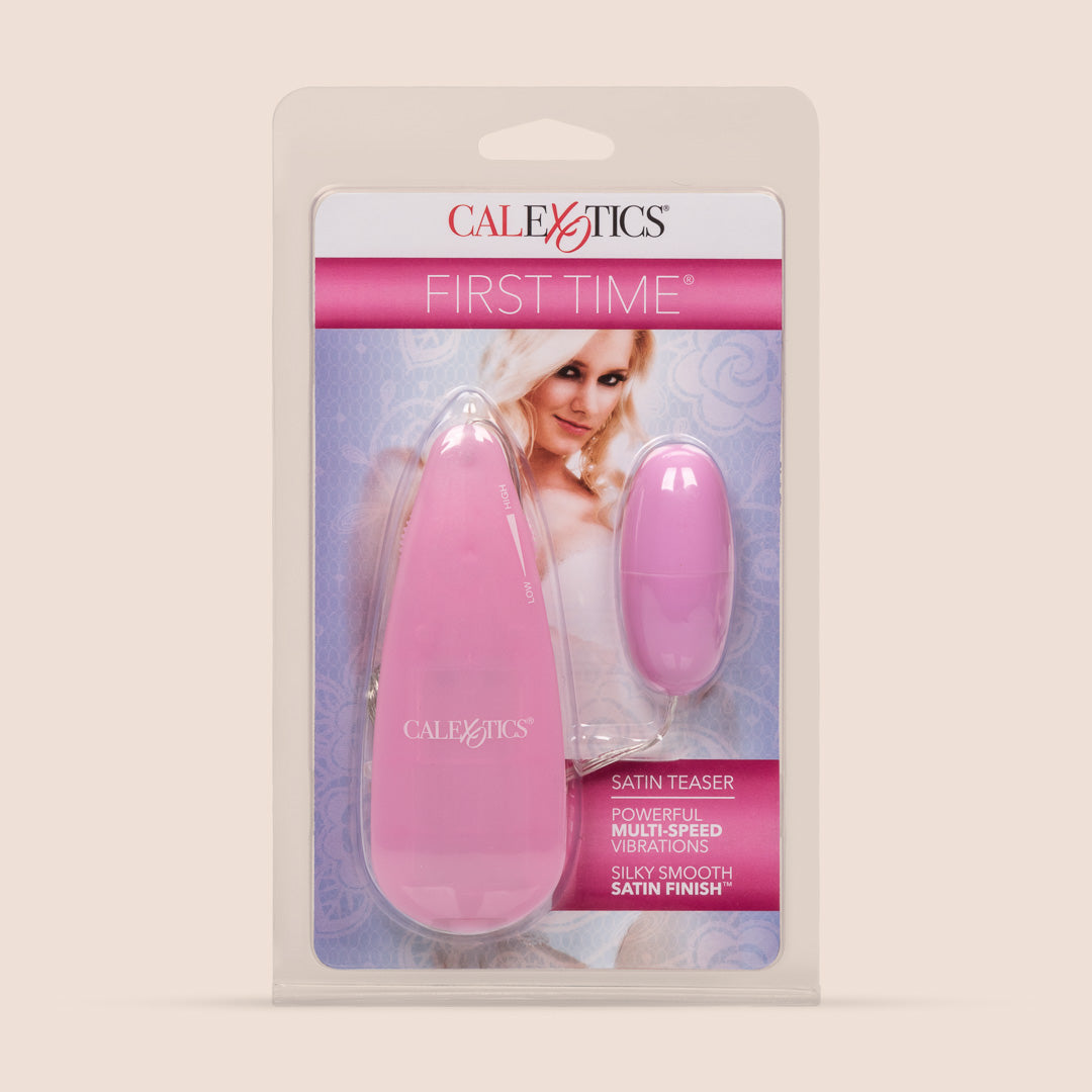 First Time® Satin Teaser - Rechargeable Remote Control Bullet Vibrator for Women, Powerful Mini Personal Massager - Perfect for Couples Play & Solo Pleasure