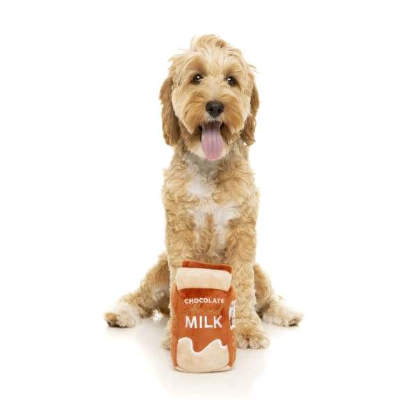 Fuzzyard Chocolate Almond Milk Plush Dog Toy - Soft & Cuddly Chew Toy for Small & Medium Dogs | Perfect for Playtime, Training & Cuddling | Non-Toxic & Durable Pet Gift
