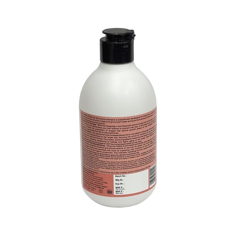 Ellixee Hair Fall Control Shampoo for Women & Men - 275ml Anti Hair Loss Shampoo with Natural Ingredients - Best for Thinning Hair & Scalp Care - Daily Use for Stronger, Healthier Hair