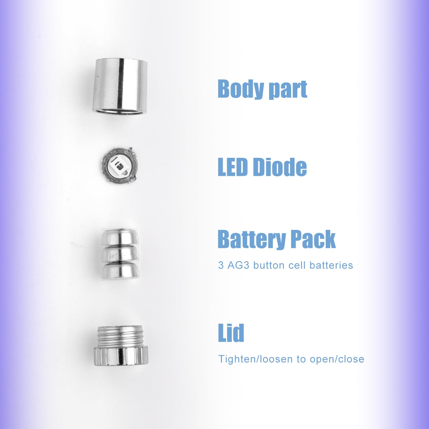 10pcs Mini LED Lights for Dollhouse - Silver Plastic Battery Included - Electric Lights for Paper Lanterns, Party Decorations & DIY Crafts - Dollhouse Accessories (Blue Light) - Perfect for Home Decor, Birthday Parties & Holiday Displays