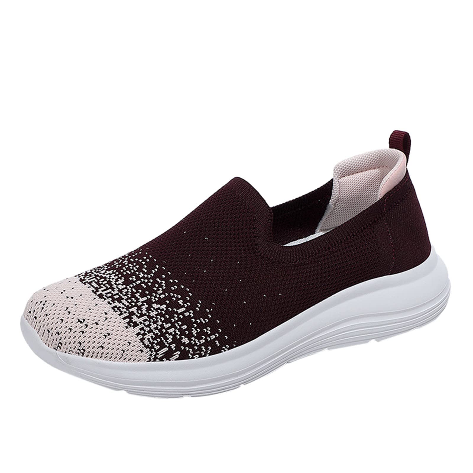 Women's Slip On Sneakers - Comfortable Lace-Up Oxford Shoes for Women & Men | Lightweight Breathable Loafers for Walking, Work & Casual Wear | Unisex Athletic Slip-On Footwear
