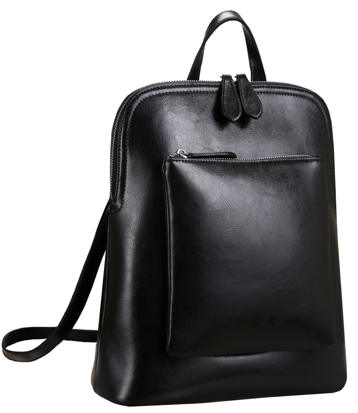 HESHE Women's Leather Backpack Purse - Small Anti-Theft Travel Backpack with Organizer for Daily Use, Work & Casual Outings