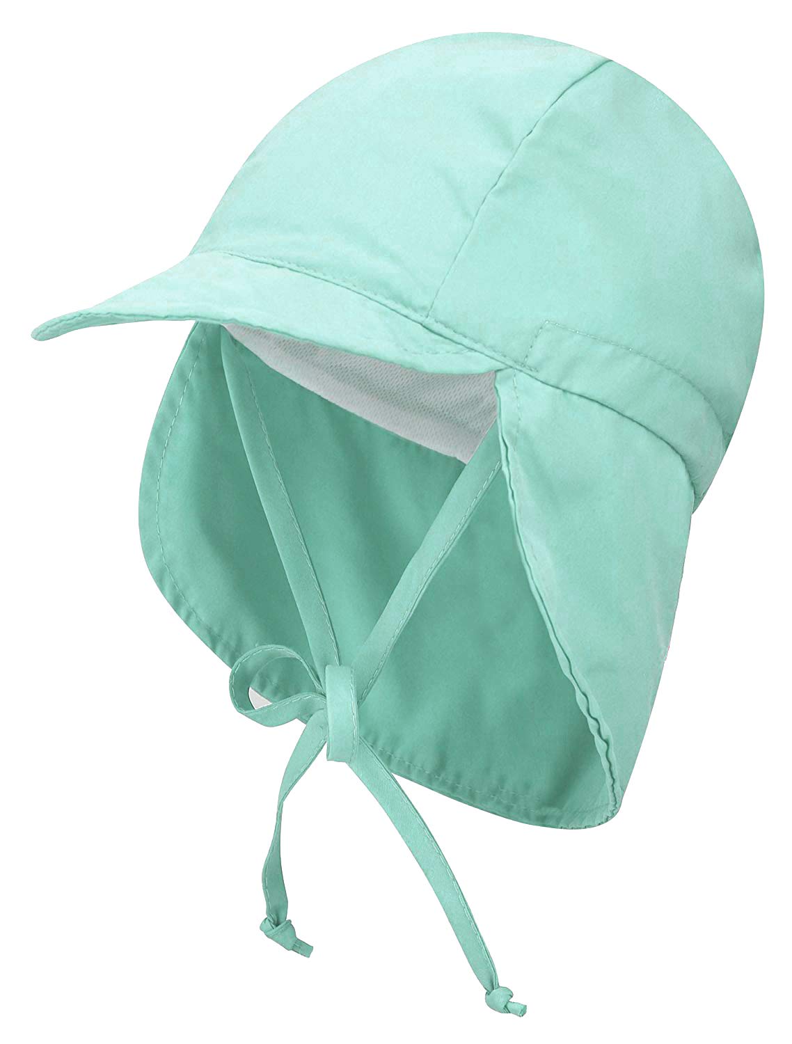 EVAbaby UPF 50+ Sun Protection Hat for Baby Boys & Girls - Adjustable Drawstring & Neck Flap - Summer Swim, Beach, Pool, Outdoor Activities UV Protection Cap