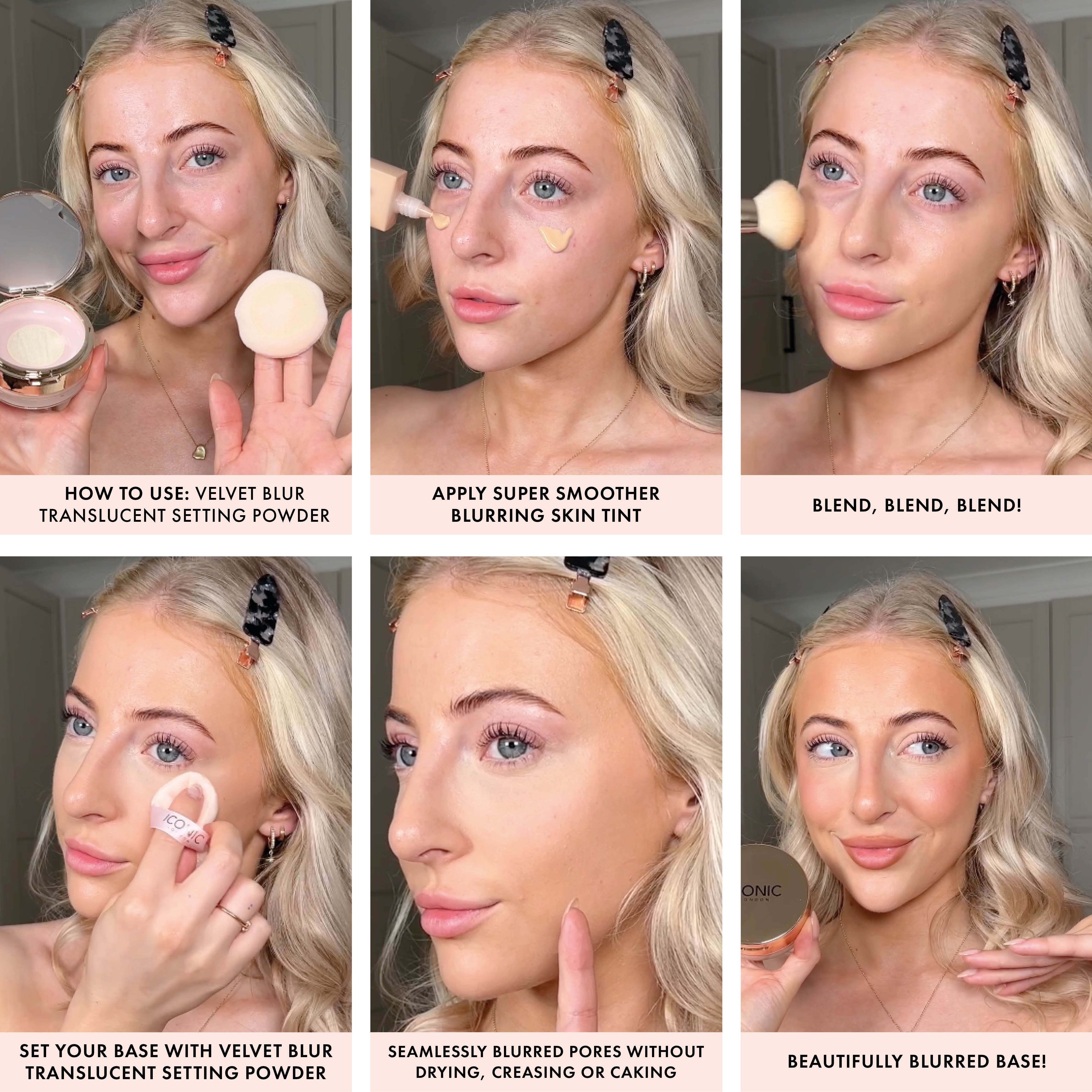 Velvet Blur Translucent Setting Powder - Oil Control & Pore Minimizing Makeup Finishing Powder for Flawless Skin | Perfect for Daily Wear & Special Occasions