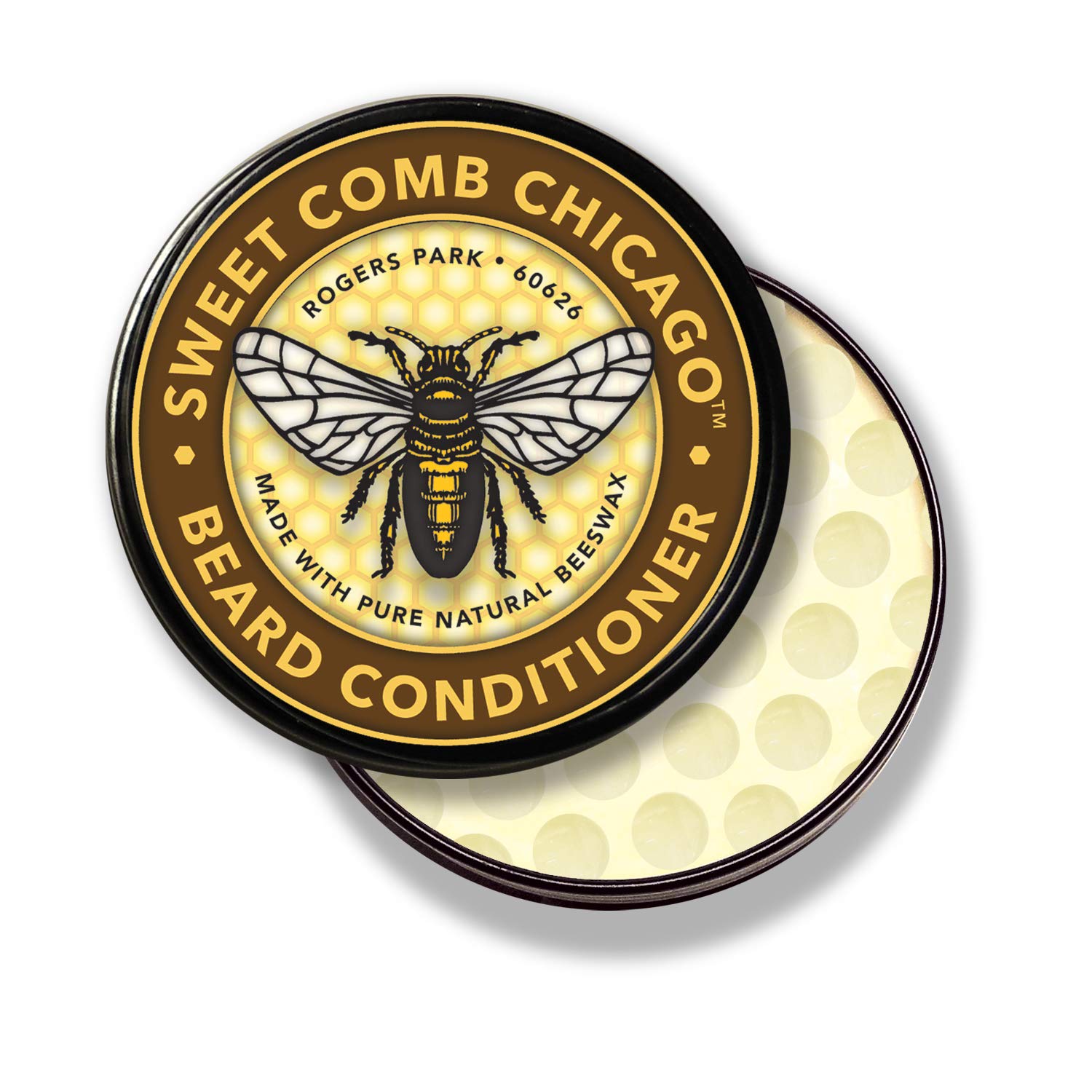 Premium Beeswax Beard Conditioner for Men - Strong Hold Wax to Strengthen & Soften Beards & Mustaches - Natural Leave-In Conditioner for Daily Grooming & Styling - Perfect for Workouts, Outdoor Activities & Special Occasions