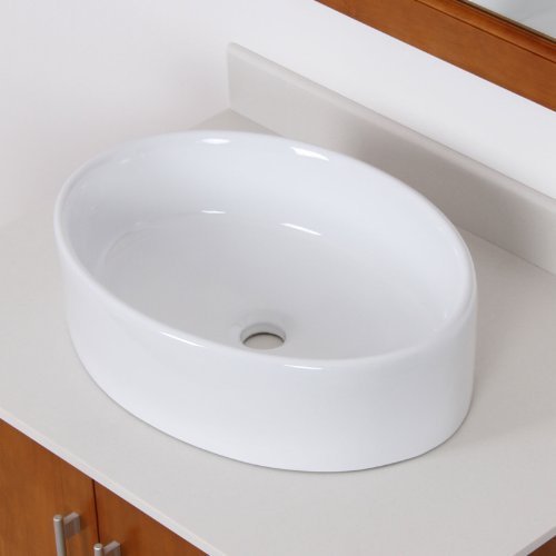 Chrome Finish Ceramic Elliptical Bathroom Sink Drain - Perfect for Modern Vanities, Powder Rooms & Guest Bathrooms