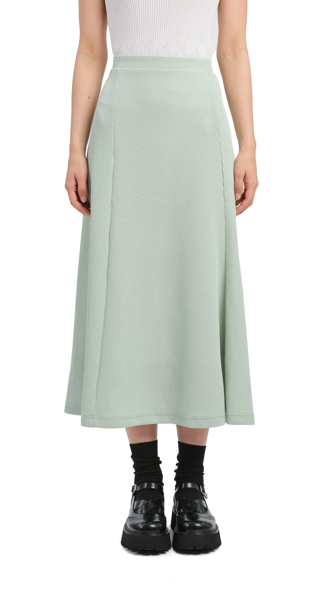 Stylish Jersey Fishtail Skirt for Women - Trendy High Waist Flowy Midi Skirt - Perfect for Casual Outfits, Date Nights & Summer Dresses