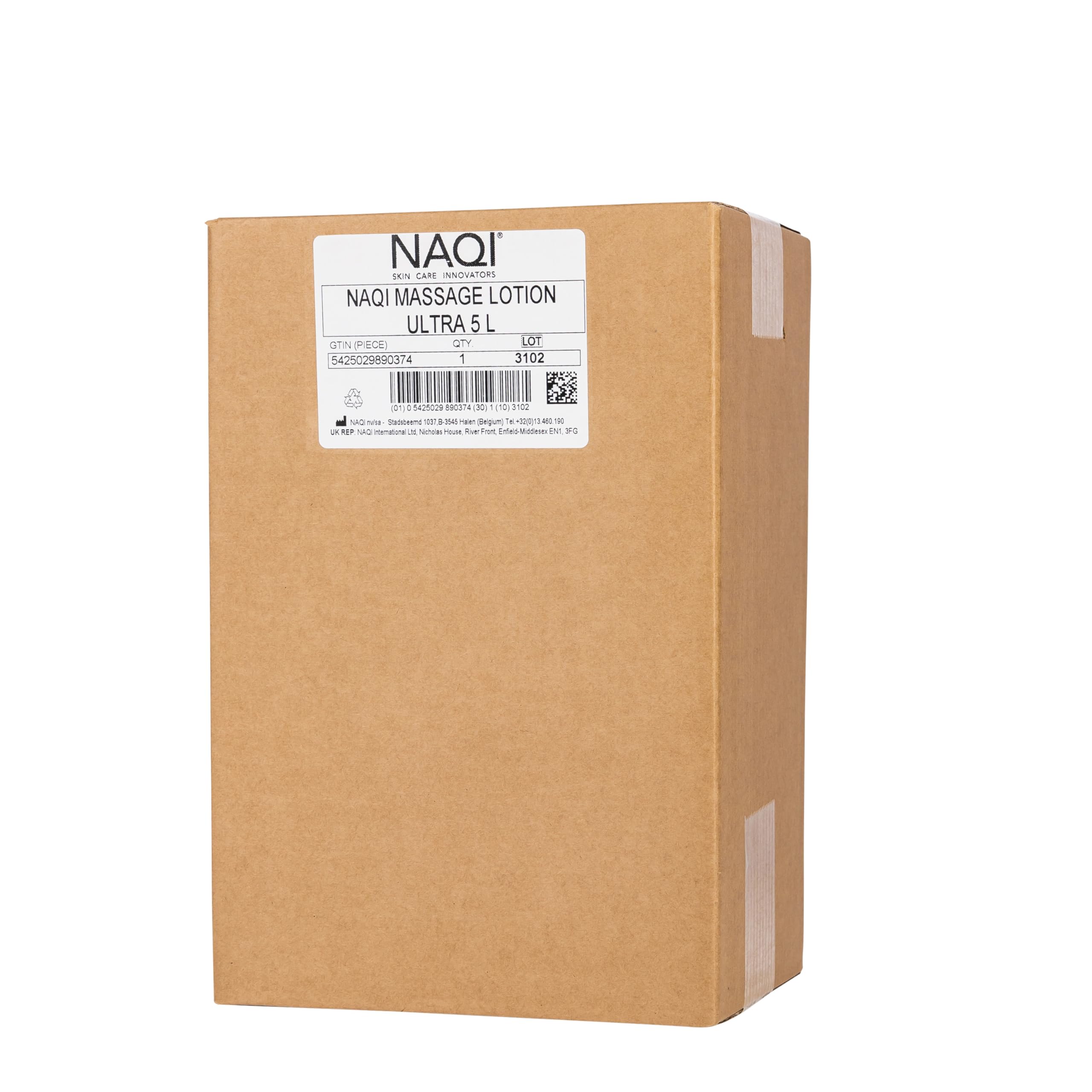 NAQI Ultra Massage Lotion for Deep Tissue Therapy - Long-Lasting Hypoallergenic Professional & Personal Use - Paraben-Free Dermatologist Tested 5L - Perfect for Sports Recovery, Spa Treatments & Muscle Relaxation