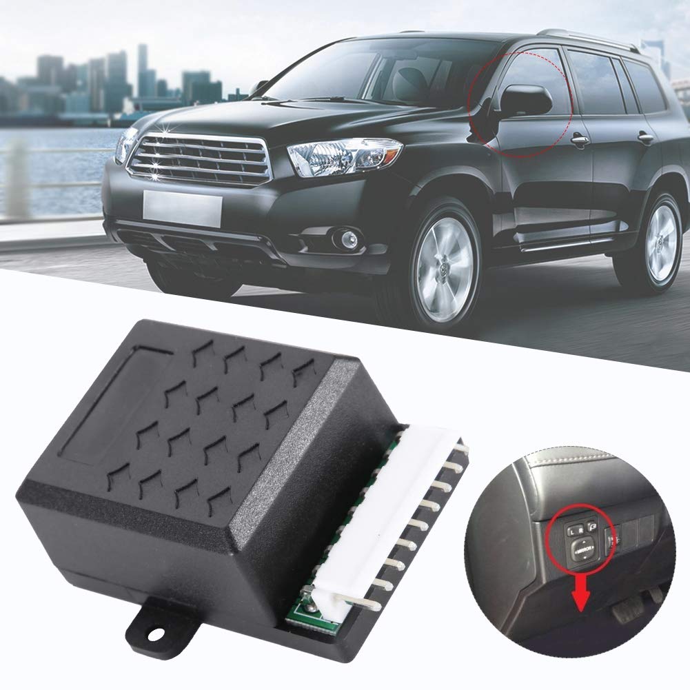 KIMISS Automatic Power Folding Mirror Control Unit with Wire Harness - NQ-RMF01A | Compatible with Various Car Models | Perfect for Easy Parking & Tight Spaces