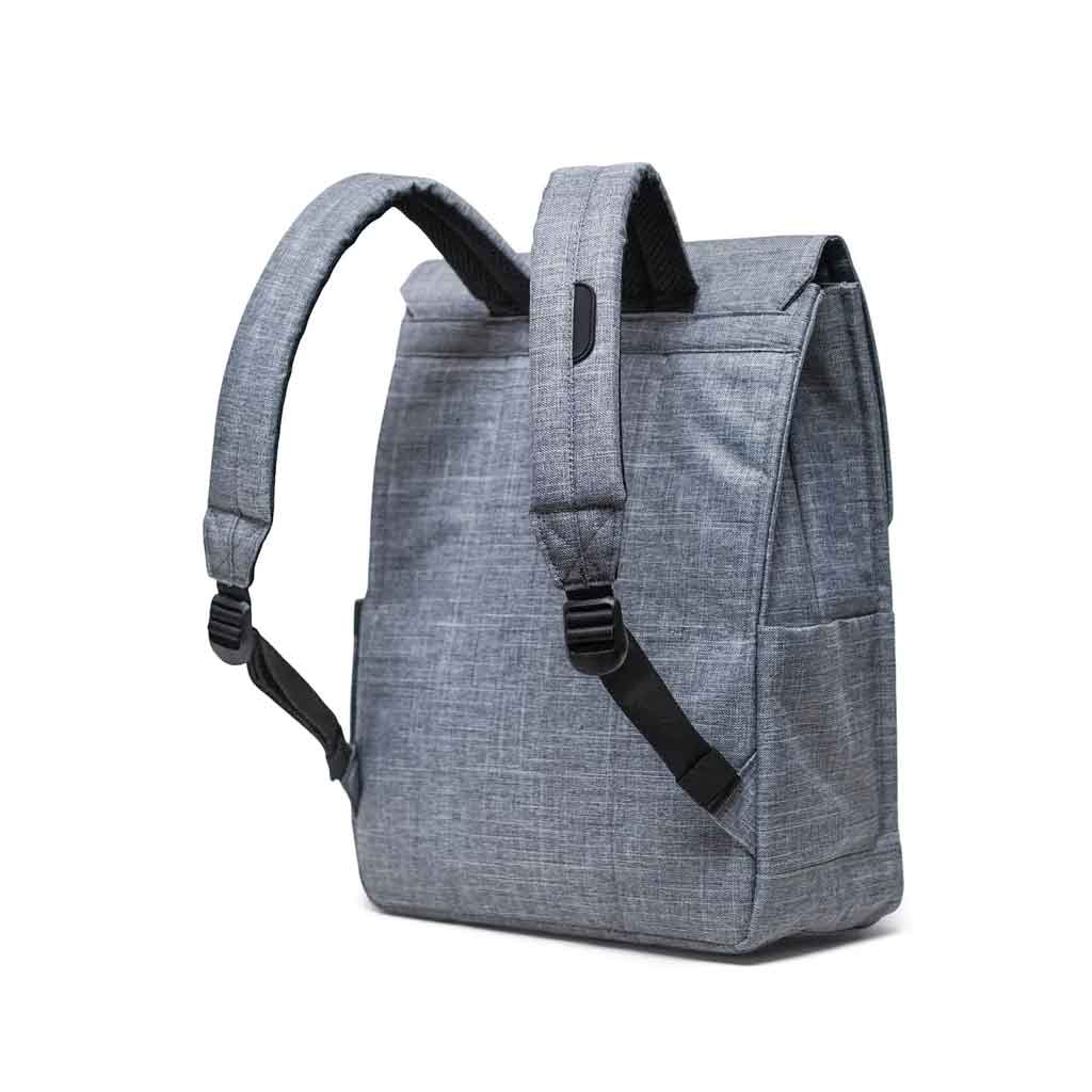Herschel City Backpack - Water-Resistant Raven Crosshatch Design for Commuting, Travel & School | Stylish Laptop Backpack for Men & Women