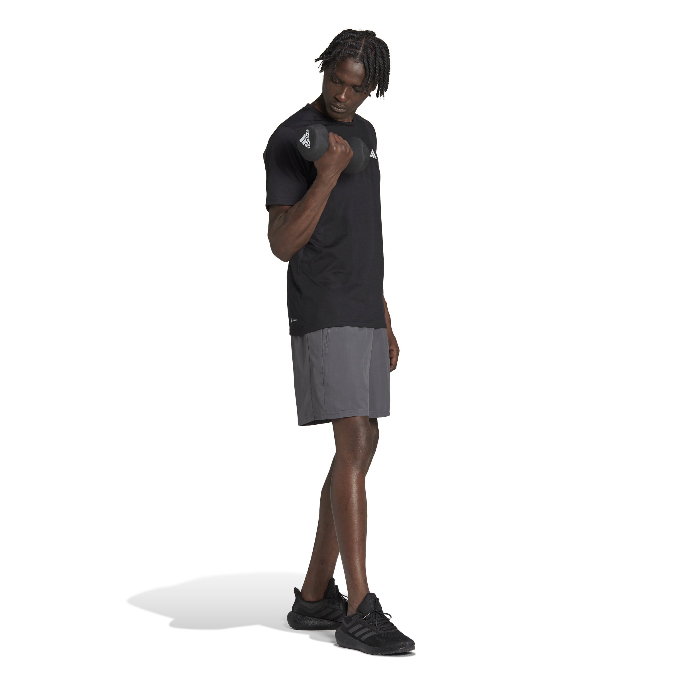 Adidas Men's 7-Inch Woven Training Shorts - Lightweight Gym Workout & Running Athletic Shorts for Men - Perfect for Basketball, Jogging, and Fitness Training