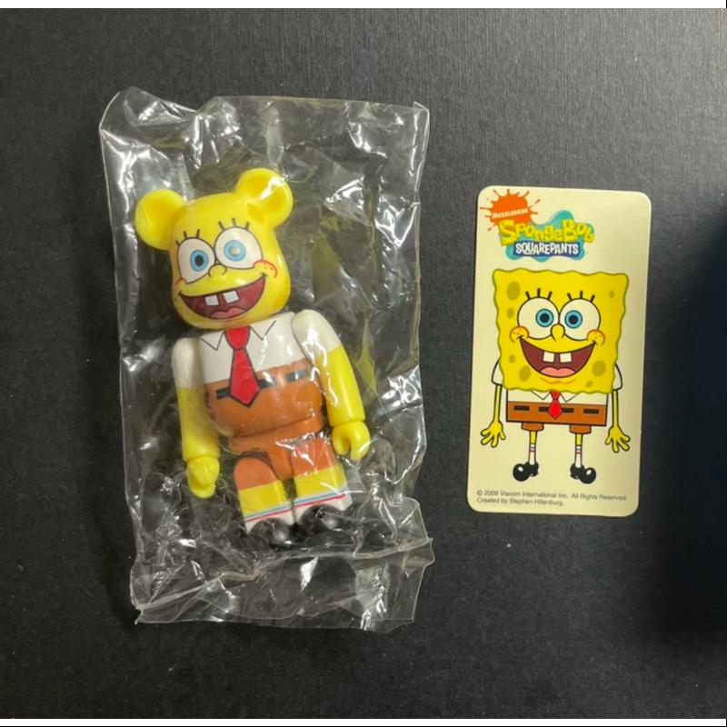 Bearbrick Series 18 CUTE Spongebob Squarepants 100% Collectible Vinyl Art Toy - Perfect for Anime Fans, Home Decor & Gift Giving