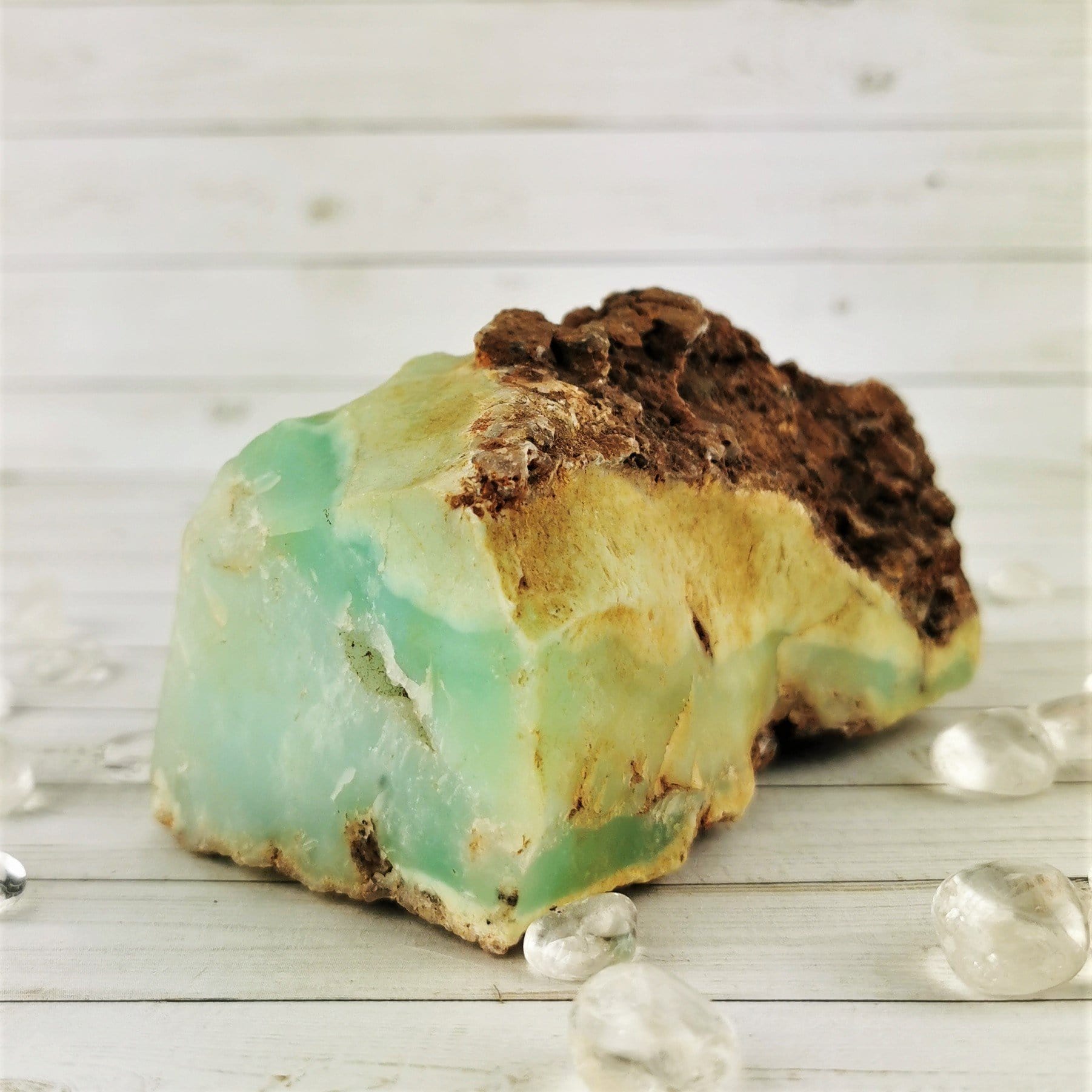 Natural Chrysoprase Crystal Specimen - Healing Stone for Jewelry Making, Meditation & Home Decor - Raw Green Gemstone for Collectors & Spiritual Use