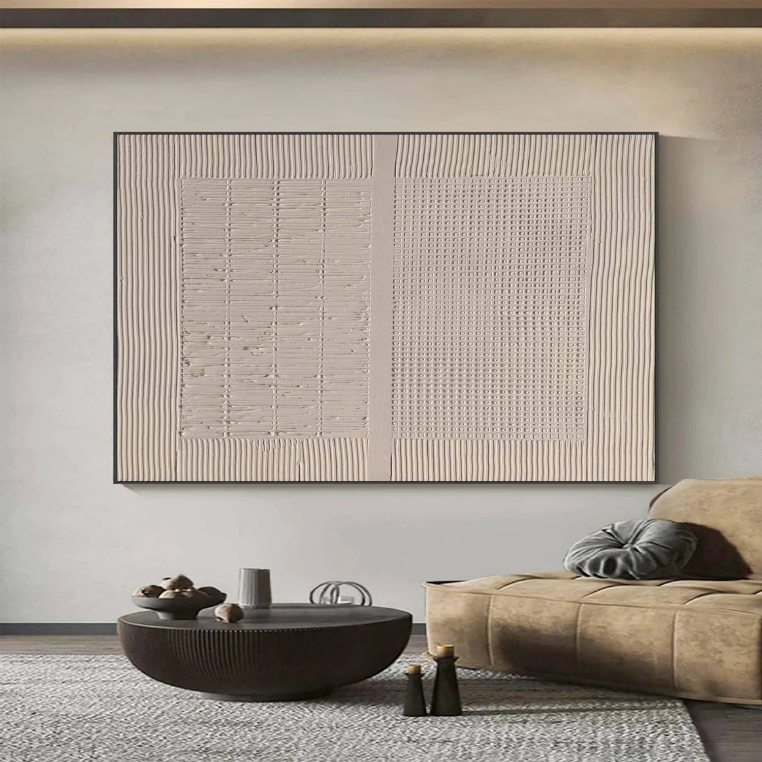 Abstract Tranquility Art Painting #WS260 - Modern Wall Decor for Living Room, Bedroom & Office - Handmade Canvas Artwork for Home Decoration