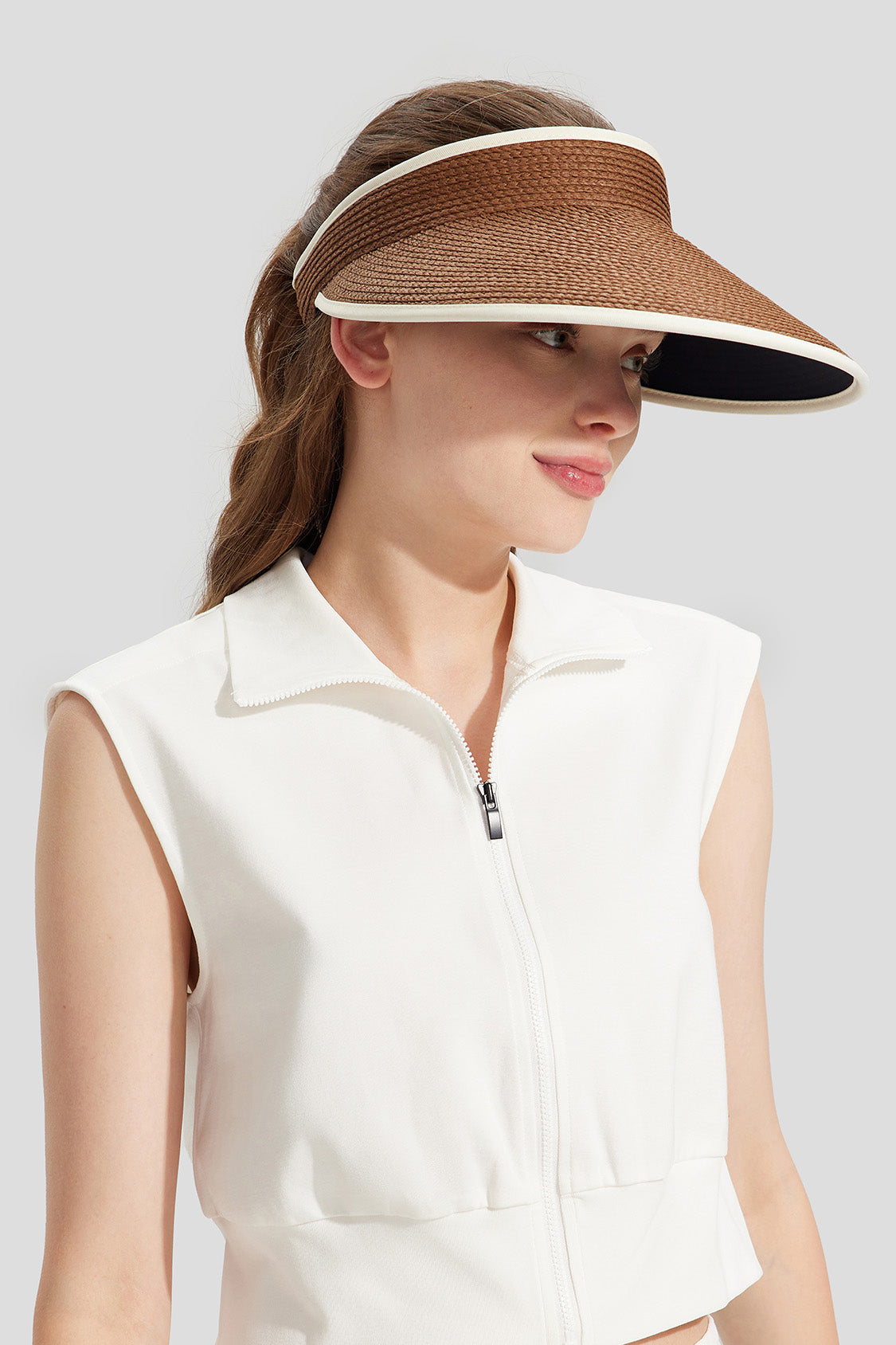 Raffia Women's Straw Sun Hat UPF50+ Wide Brim Beach Hat for Summer Outdoor Activities - Perfect for Beach, Pool, Gardening, and Travel