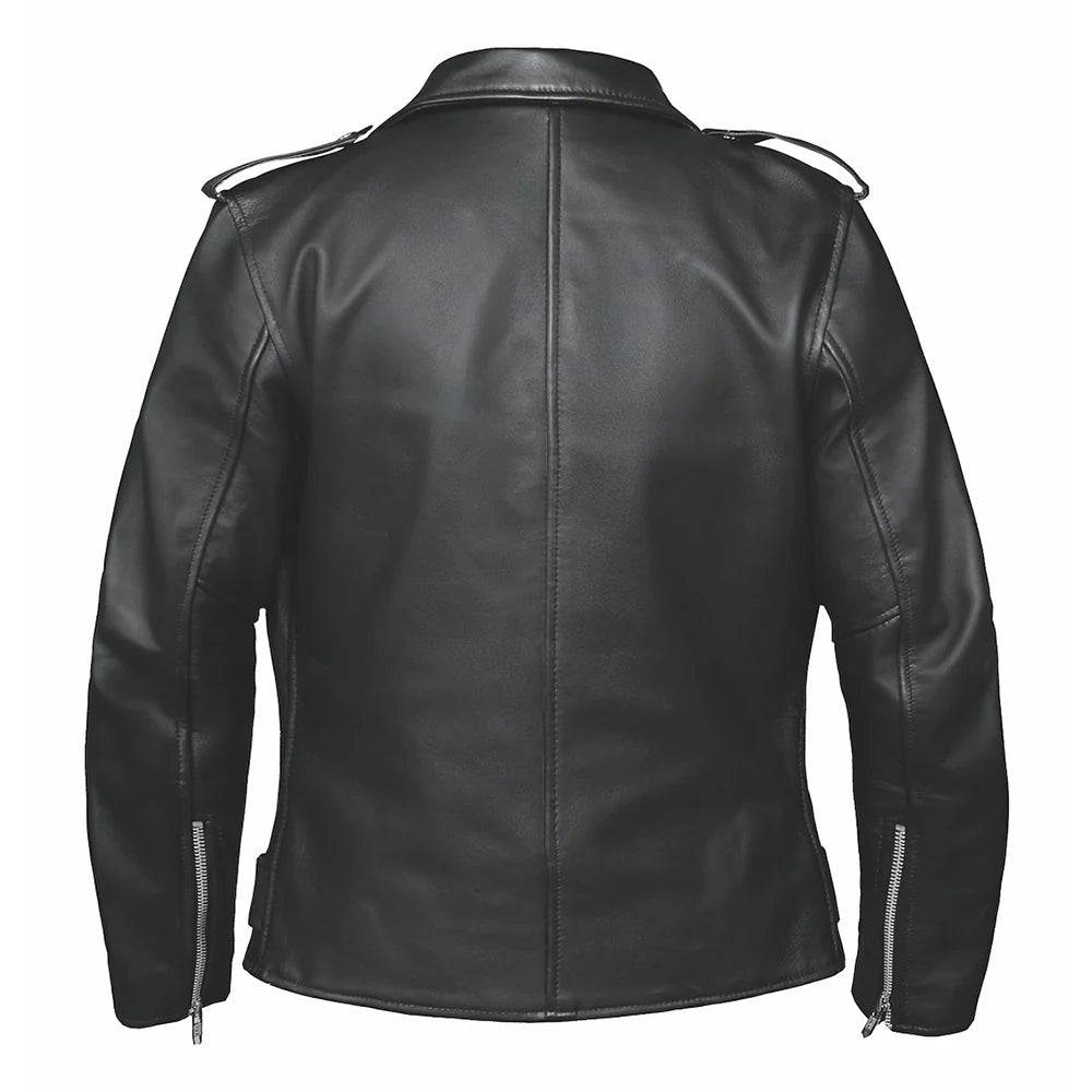 UNIK Leather Co. Premium Women's Motorcycle Jacket - Genuine Leather Biker Jacket for Ladies - Stylish & Protective Riding Gear for Motorcycle Enthusiasts - Perfect for Cruising, Commuting & Outdoor Adventures