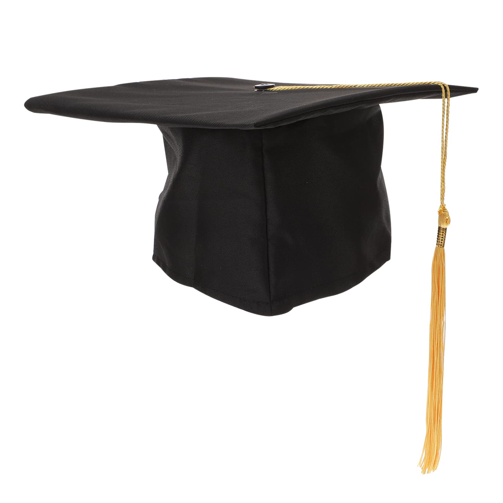 Ciieeo Bulk Graduation Caps - Adjustable Unisex Adult Graduation Hat with Yellow Tassel for Bachelor's Degree Ceremony | Perfect for High School, College & University Graduation Events