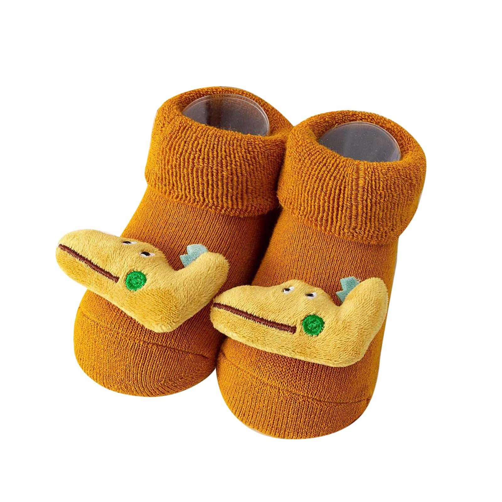 Winter Baby Shoes Non-Slip Dinosaur Lights - Warm Toddler Shoes for Indoor Play
