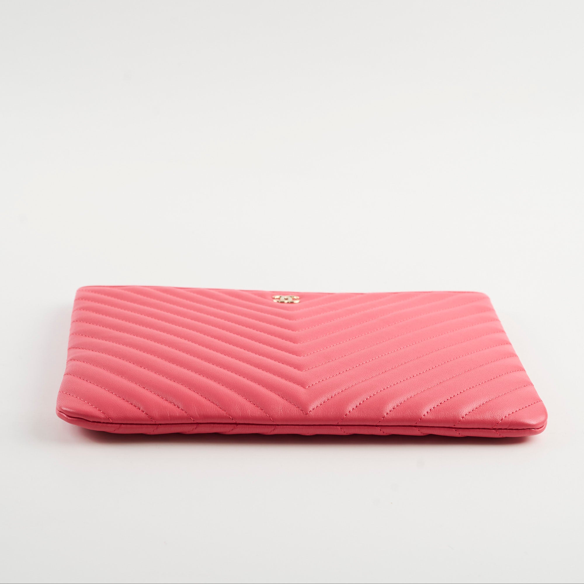 Chanel O Case Medium Chevron Pink Lambskin Bag - 24 Series Luxury Crossbody Bag for Women | Perfect for Date Night, Parties & Everyday Use