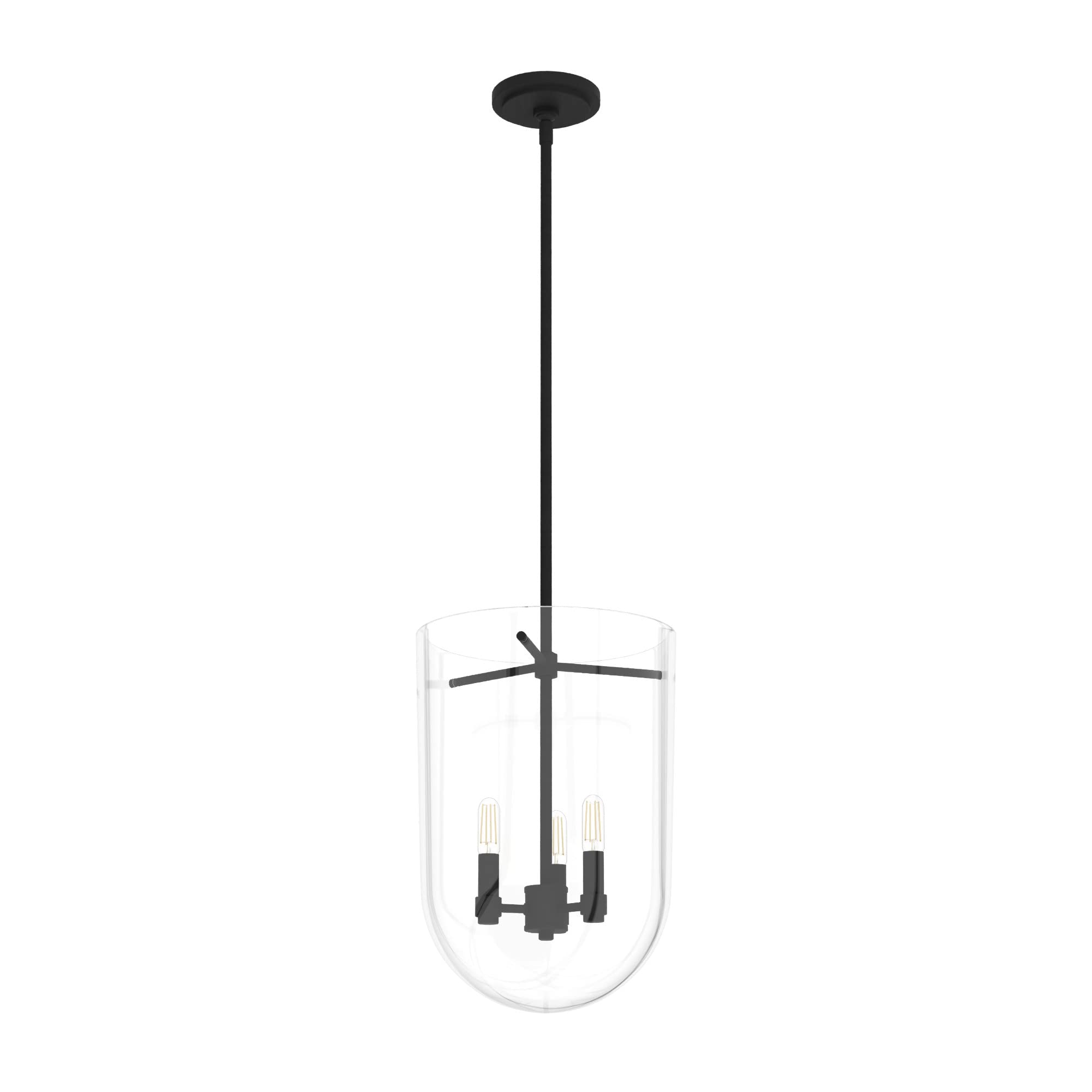 Hunter Fan Company 19318 Sacha Pendant Light - Natural Iron Finish, Industrial Style Ceiling Light Fixture for Kitchen, Dining Room, and Living Room Decor