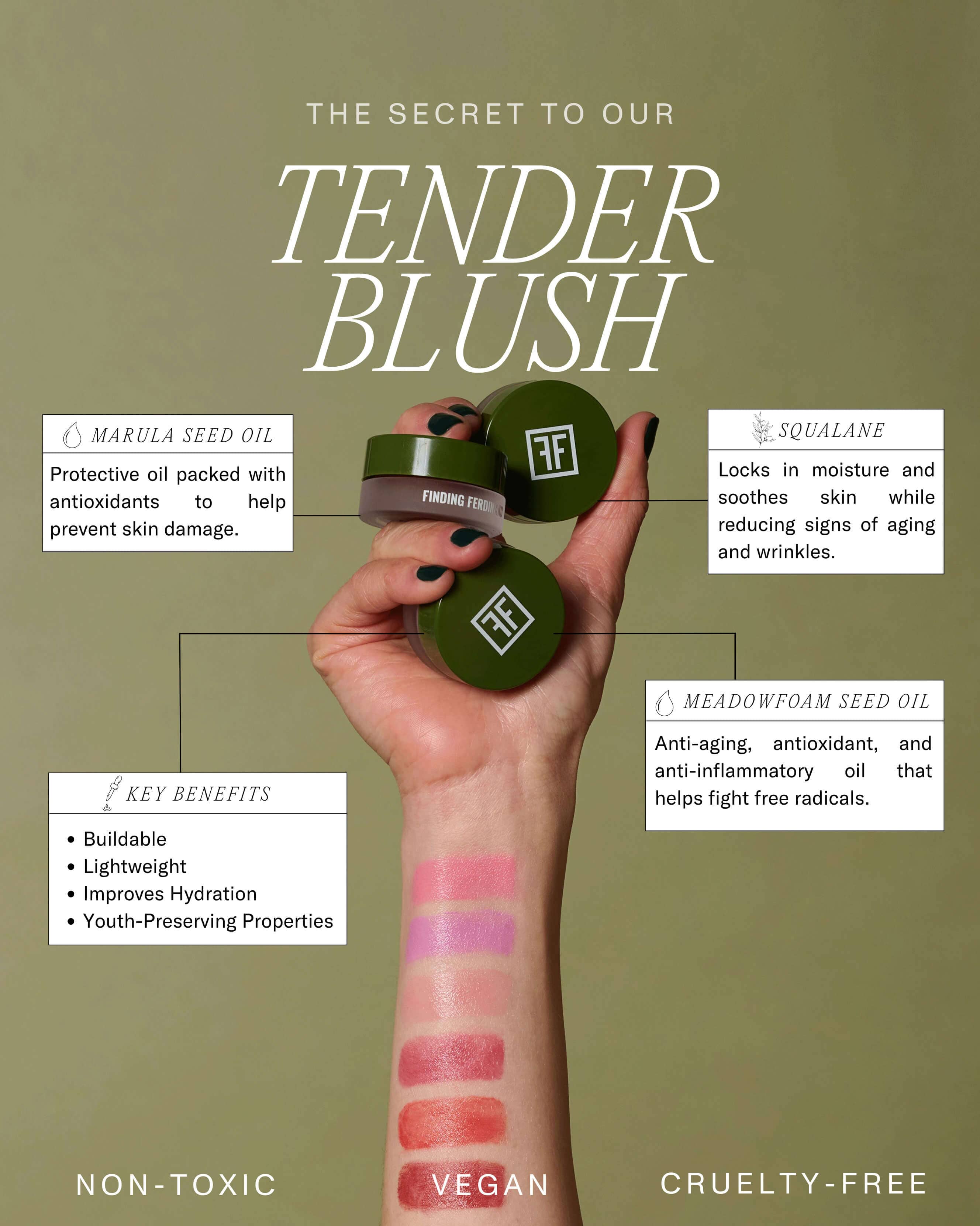 Tender Blush Makeup - Soft Pink Blush for Natural Flush & Everyday Wear | Perfect for Daytime & Evening Looks