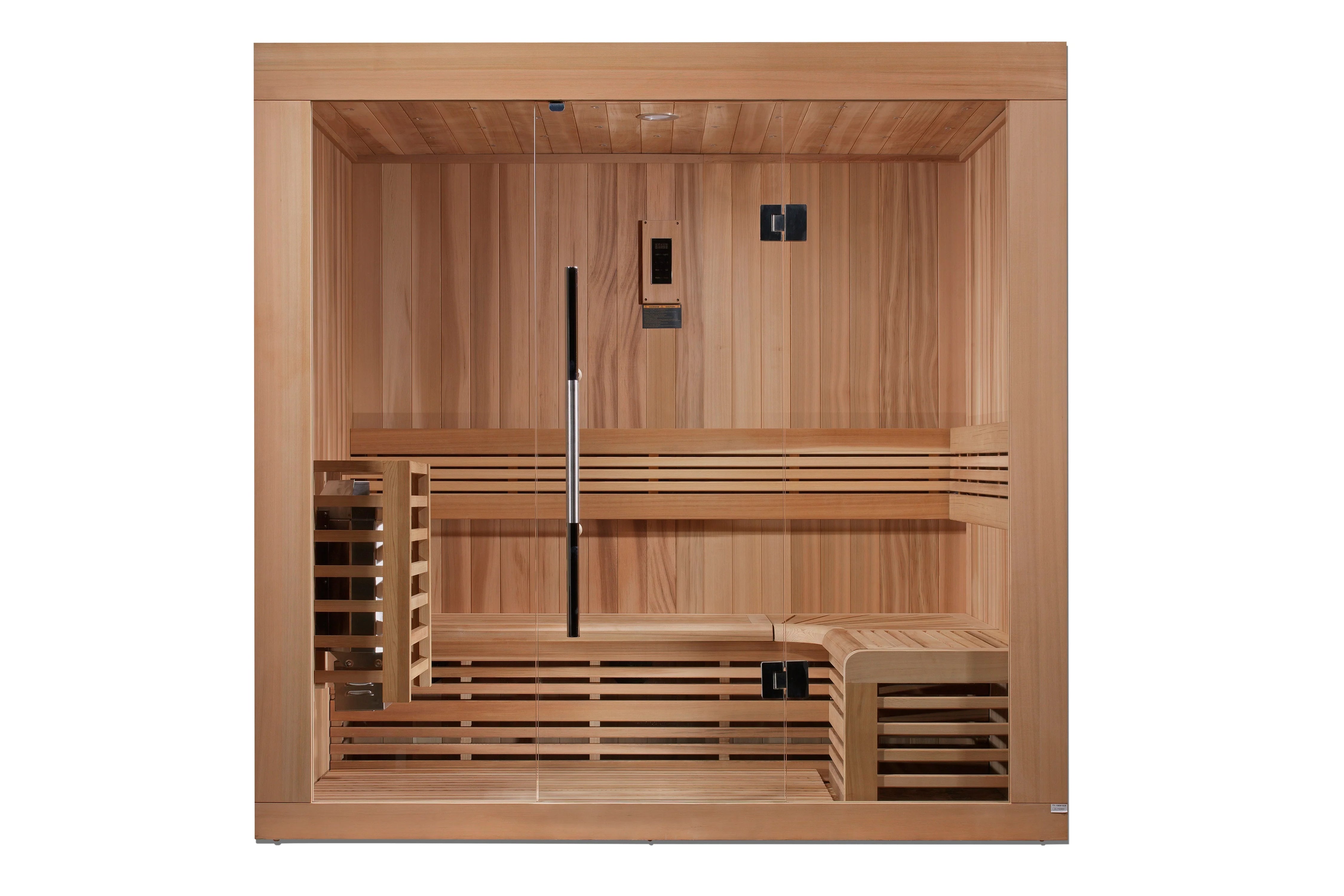 Golden Designs Copenhagen 3-Person Indoor/Outdoor Traditional Sauna - Perfect for Home Spa, Backyard Relaxation & Wellness Retreat