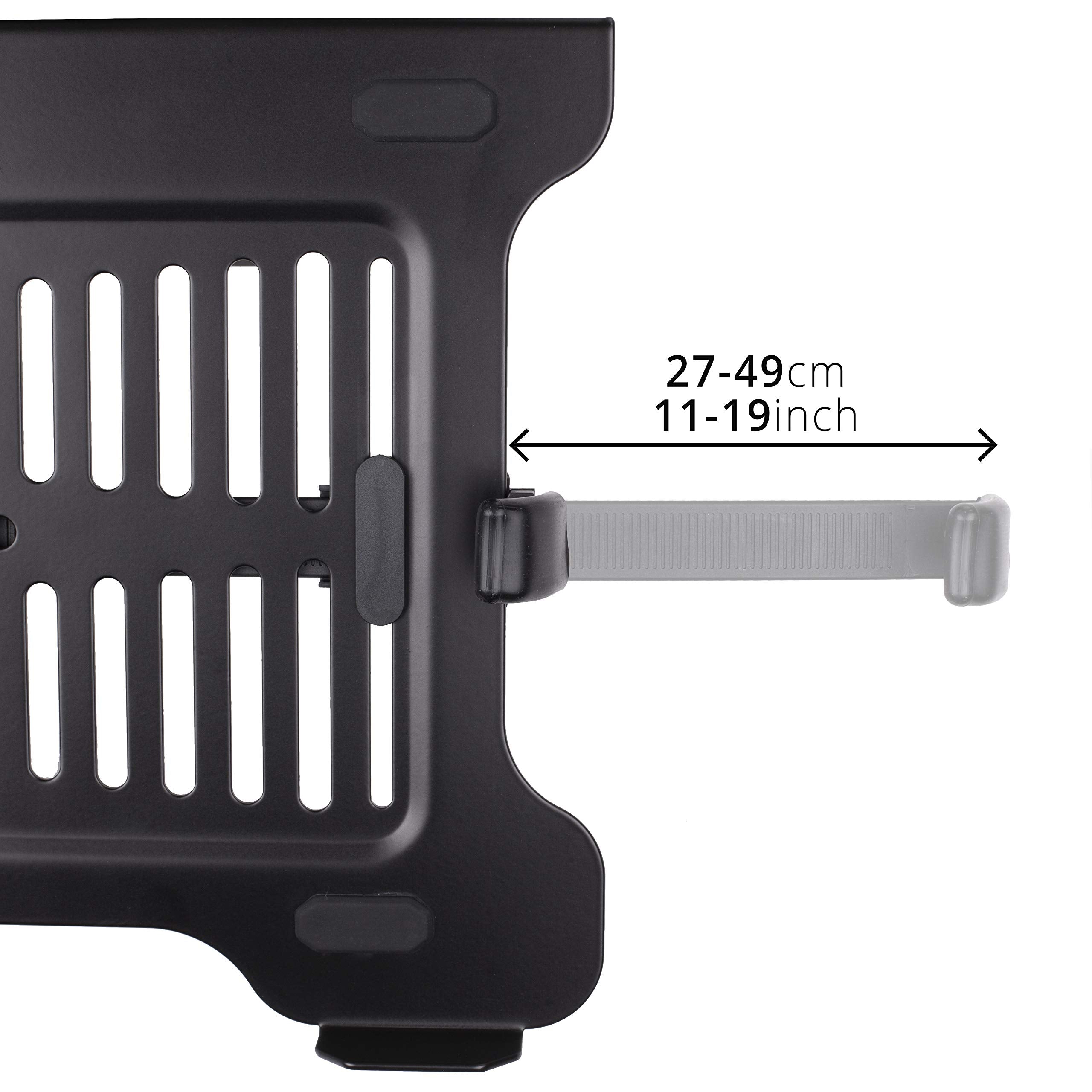 Duronic Laptop Attachment Stand DML7 | VESA 75/100 Mountable Laptop & Tablet Holder | Ergonomic Desk Mount for MacBook, Notebook (Up to 5kg) | Compatible with DM Series (DM15-DM65, DMUSB, DMDC, DMG) | Perfect for Home Office, Gaming & Workspace Setup