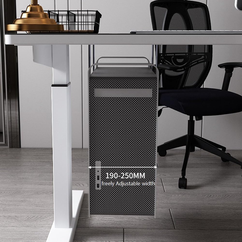 Bonkshire Under Desk PC Mount Bracket - Heavy Duty Computer Case Holder for Gaming PC, Workstation & Server (Black) | Space-Saving Solution for Home Office, Gaming Setup & Data Center Organization