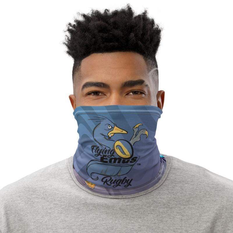 Flying Emus Rugby Neck Gaiter - Moisture Wicking UV Protection Face Cover for Outdoor Sports, Hiking & Winter Activities