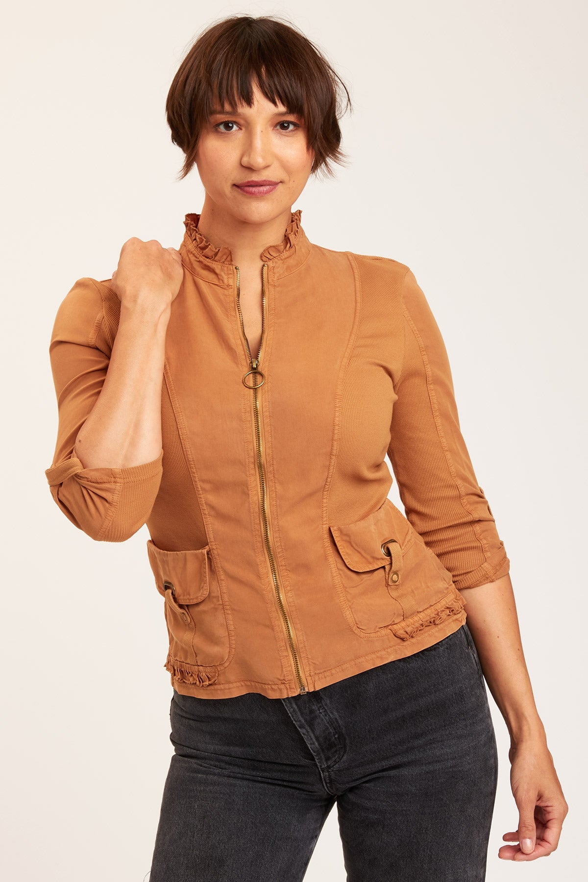 Fraser Jacket Terra Cotta - Lightweight Water-Resistant Outdoor Windbreaker for Hiking, Camping & Travel