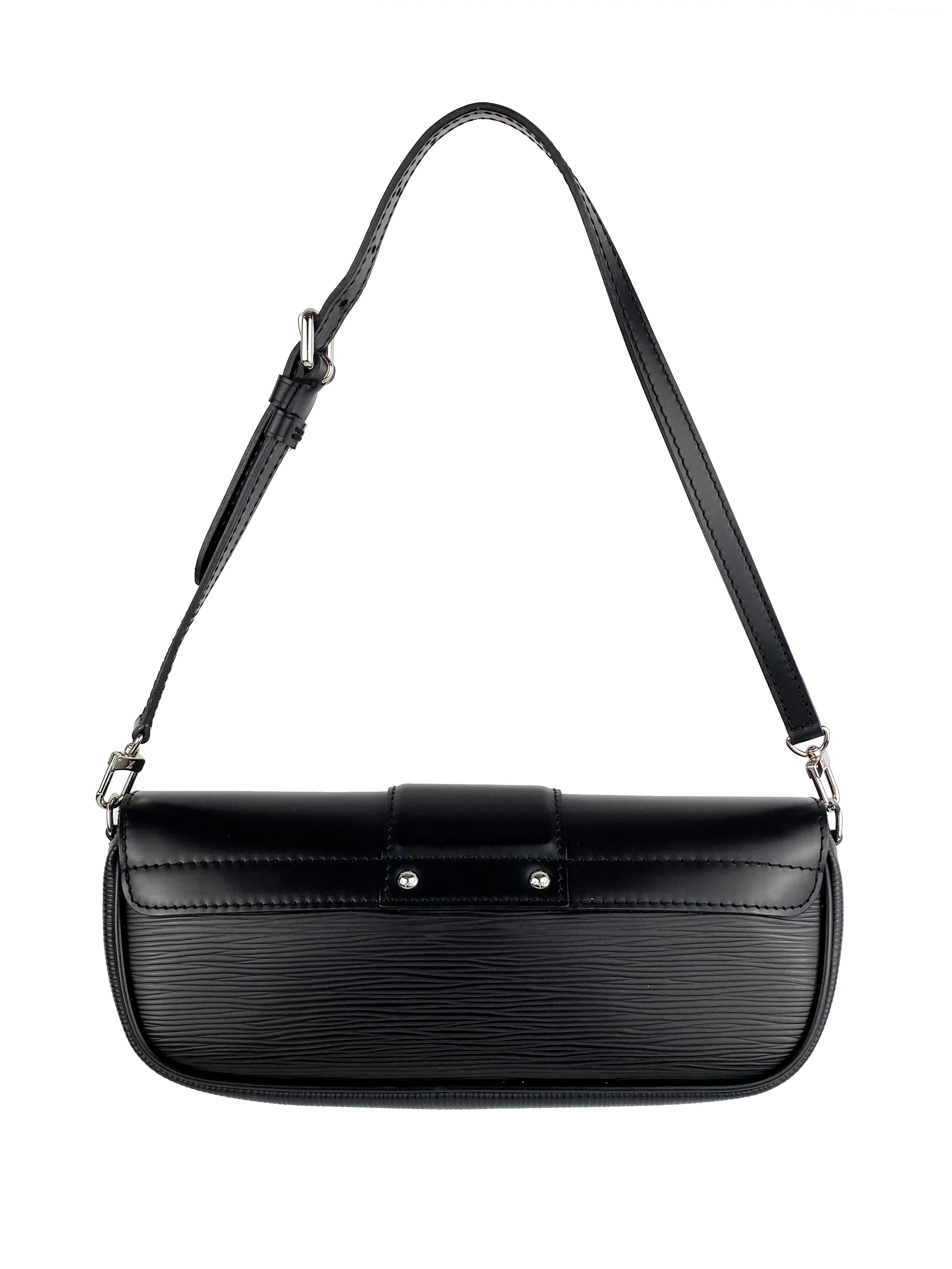 Authentic Louis Vuitton Epi Pochette Montaigne Top Handle Bag - Luxury Leather Crossbody Purse for Women, Perfect for Work, Travel & Evening Events