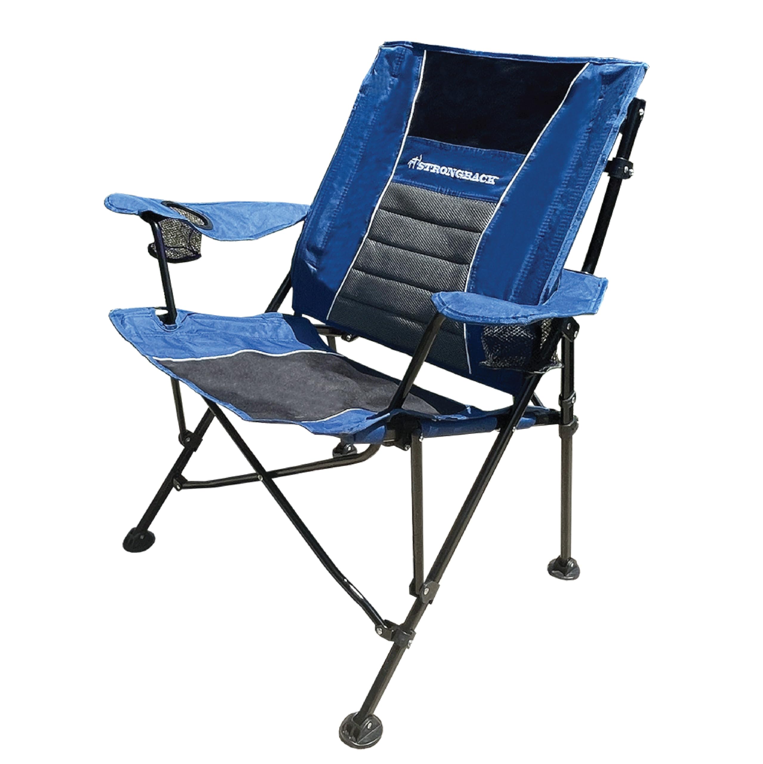 STRONGBACK XL Guru Heavy Duty Camping Chair with Lumbar Support - Portable Backpack Folding Outdoor Chair for Camping, Hiking, Beach, Picnics & Backyard Relaxation