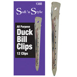 12 Pack Duck Bill Clips - Heavy Duty Spring Clamps for Crafting, Sewing, and DIY Projects - Ideal for Fabric, Paper, and Woodworking (138B)