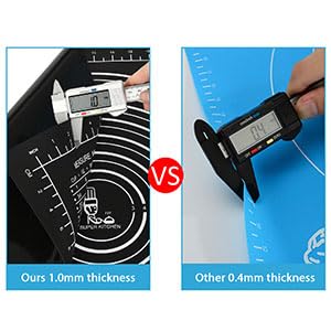 Non-Slip Silicone Baking Mat 28x20 Inches - Heat Resistant Pastry Mat for Dough Rolling, Kneading, Fondant & Pie Crust | Perfect for Countertop Protection, Cookie Decorating & Cake Making (Ideal for Home Bakers & Professional Kitchens)