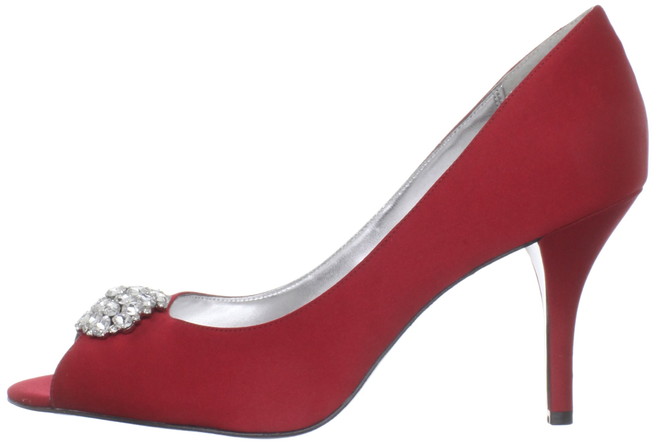 Nina Women's Fiery Red High Heel Pumps - Elegant Pointed Toe Dress Shoes for Parties, Weddings & Office Wear