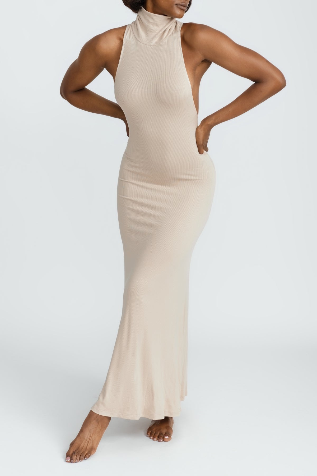 Maeve Women's Flowy Maxi Dress - Coconut Color, Boho Summer Beach Dress for Vacation, Outdoor Parties & Casual Wear