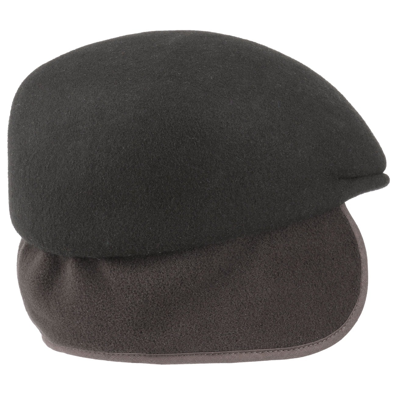 Lierys Winter Outdoor Flat Cap with Ear Flaps - Warm Fleece Lined Hunting Hat for Men - Perfect for Hiking, Camping & Cold Weather Activities