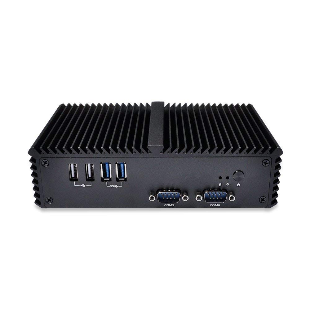 Kettop Barebone Mini PC MI5005C6 with Intel Core i3-5005U 2GHz Processor, Windows 10 Pro 64-bit, Dual LAN, 6 COM Ports - Compact Desktop Computer for Banking, Office & Industrial Use | Perfect for Digital Signage, POS Systems & Automation Control