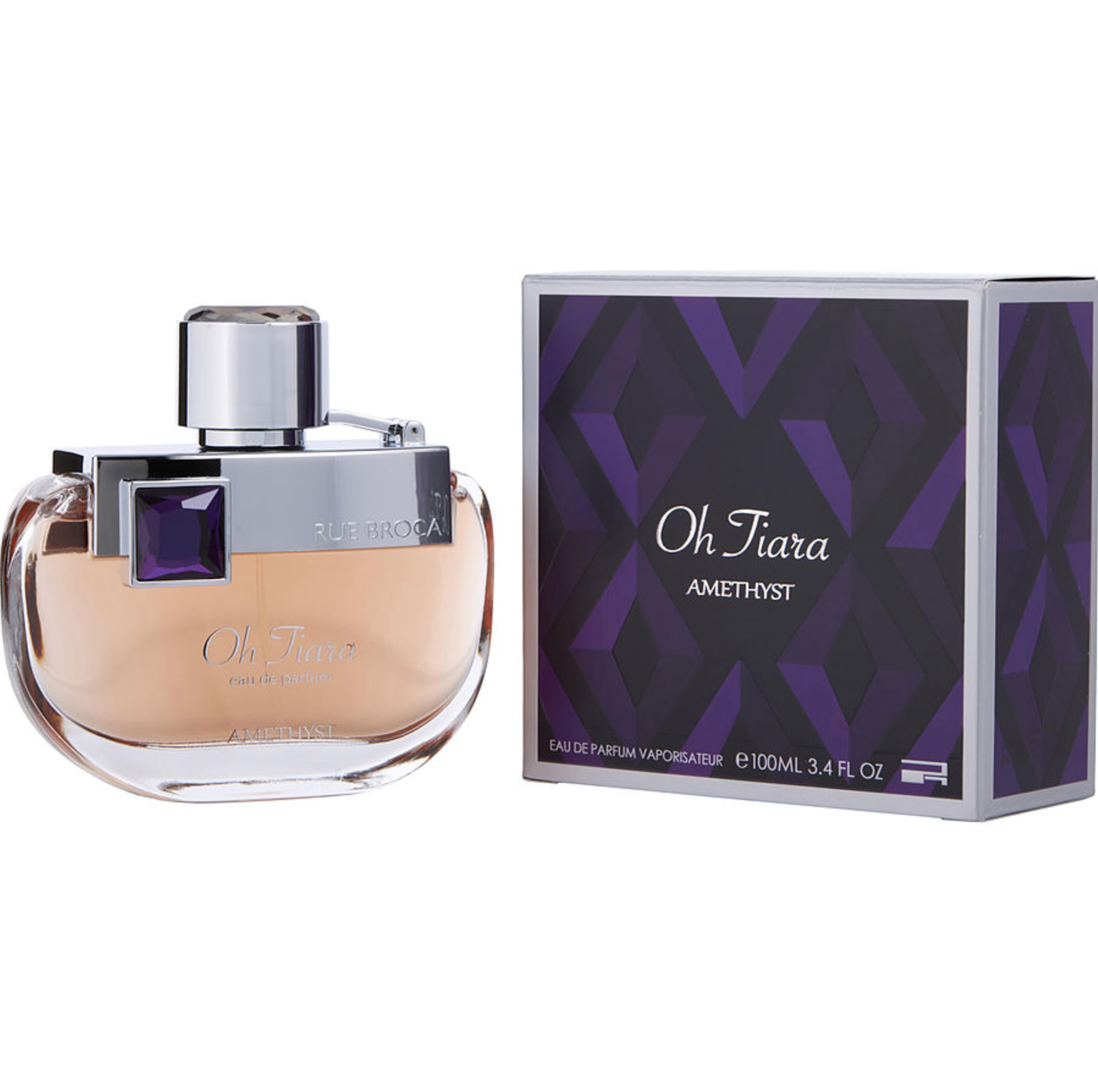 Afnan Rue Broca Oh Tiara Amethyst Perfume for Women - 100ML EDP Spray | Floral Fruity Fragrance for Daily Wear, Evening Events & Special Occasions